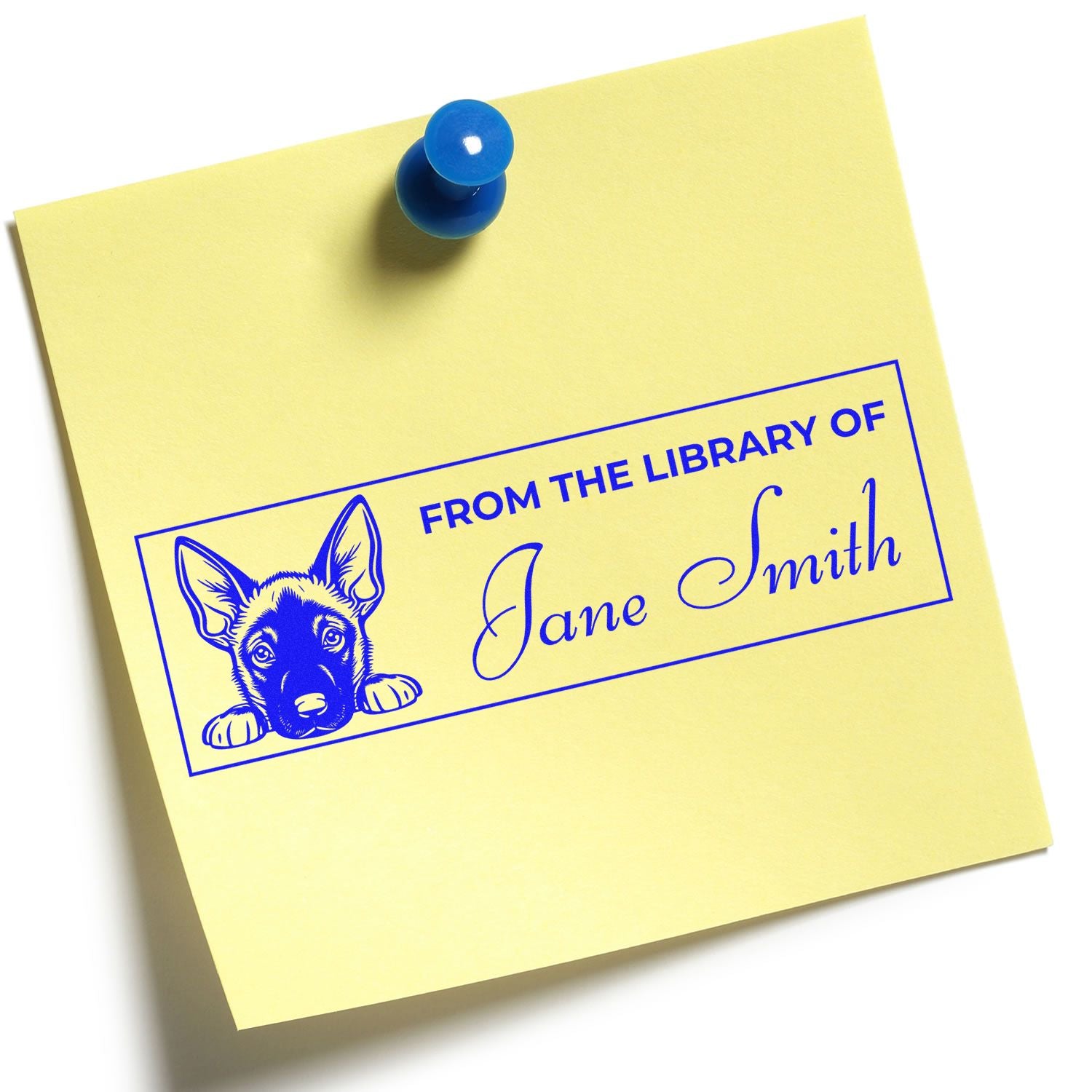 Self-Inking Belgian Malinois Gift For Book Lovers Stamp - Engineer Seal Stamps