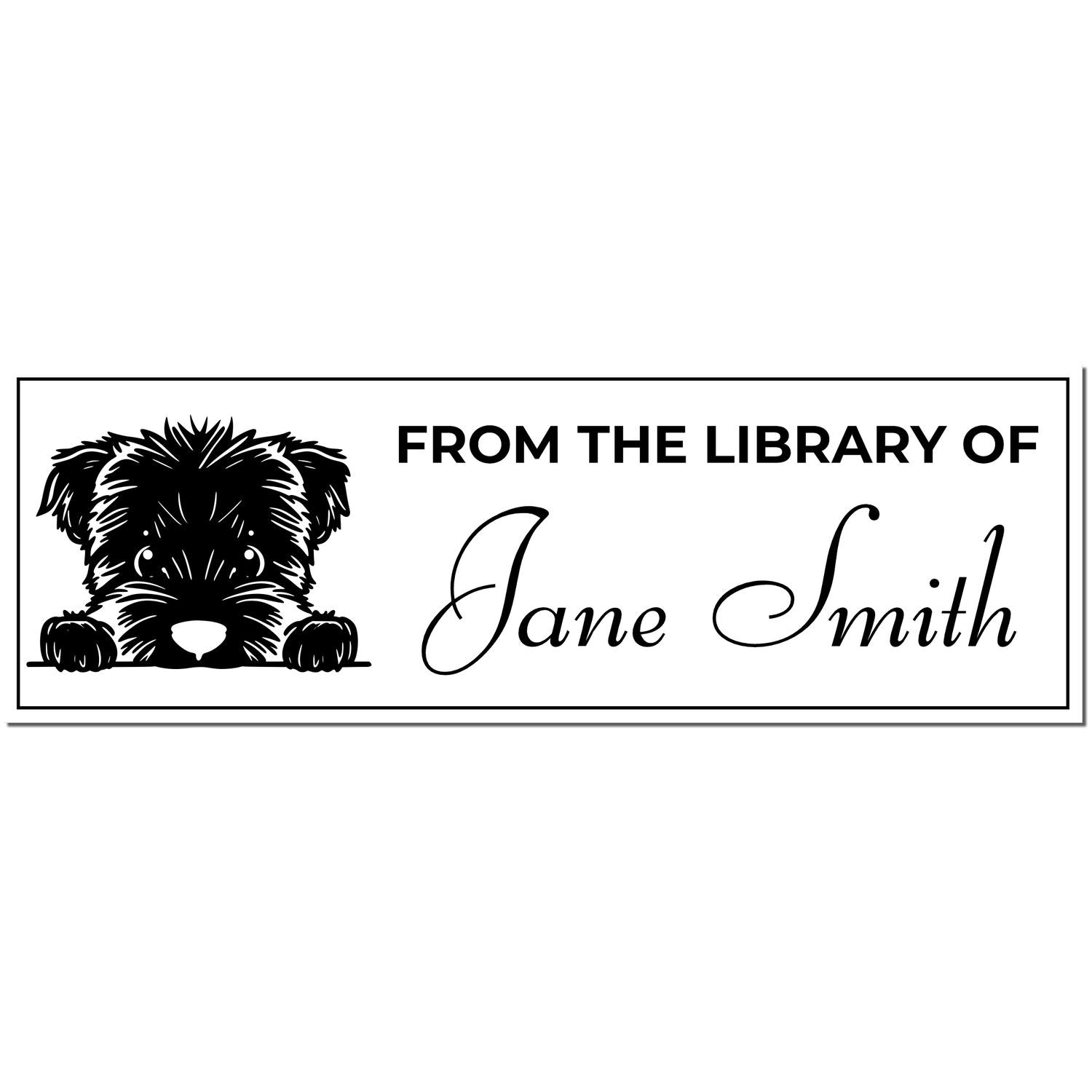 Slim Bouvier Des Flandres Unique Gift For Book Lover Stamp - Engineer Seal Stamps