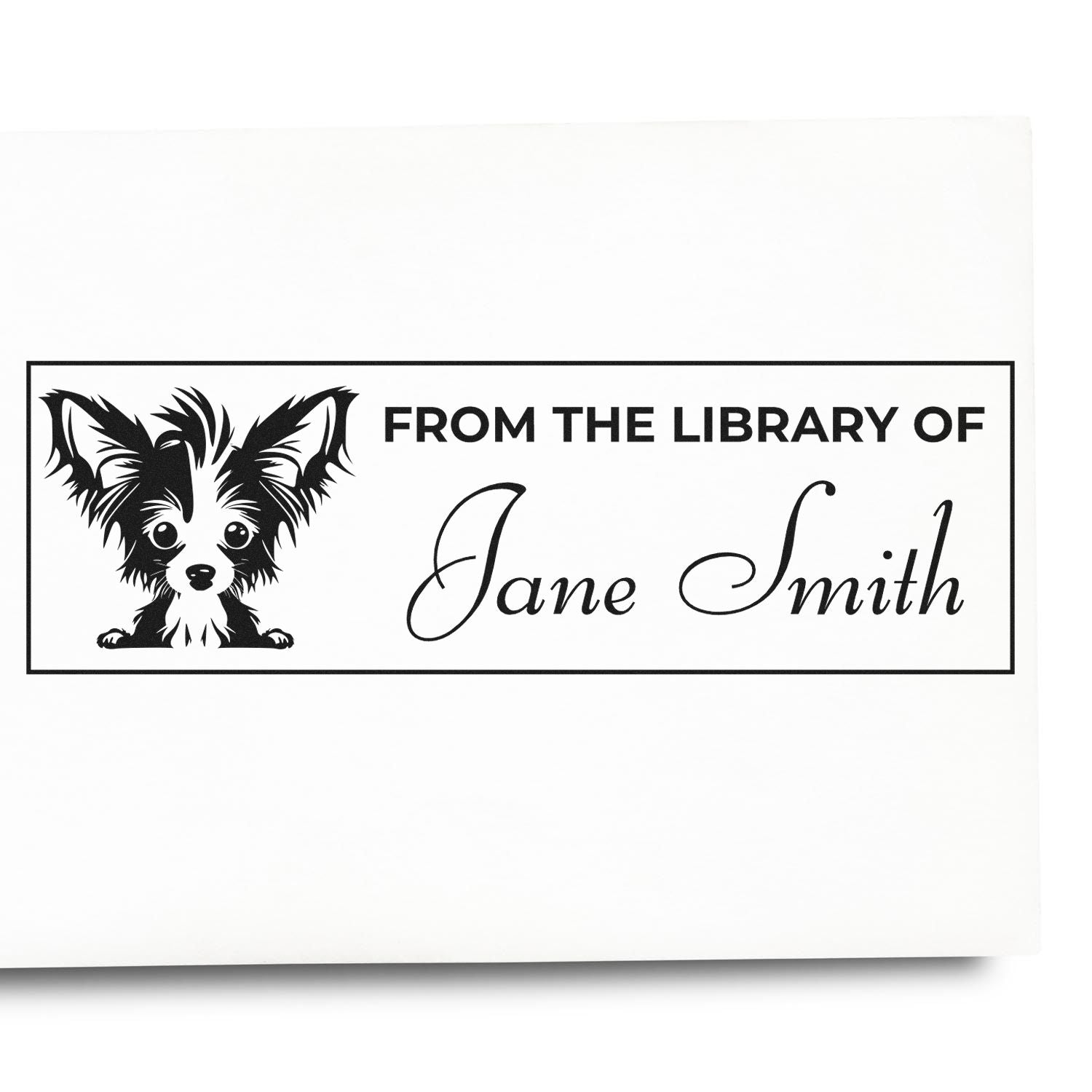 Pre-Inked Chinese Crested Cute Personalized Book Stamp - Engineer Seal Stamps