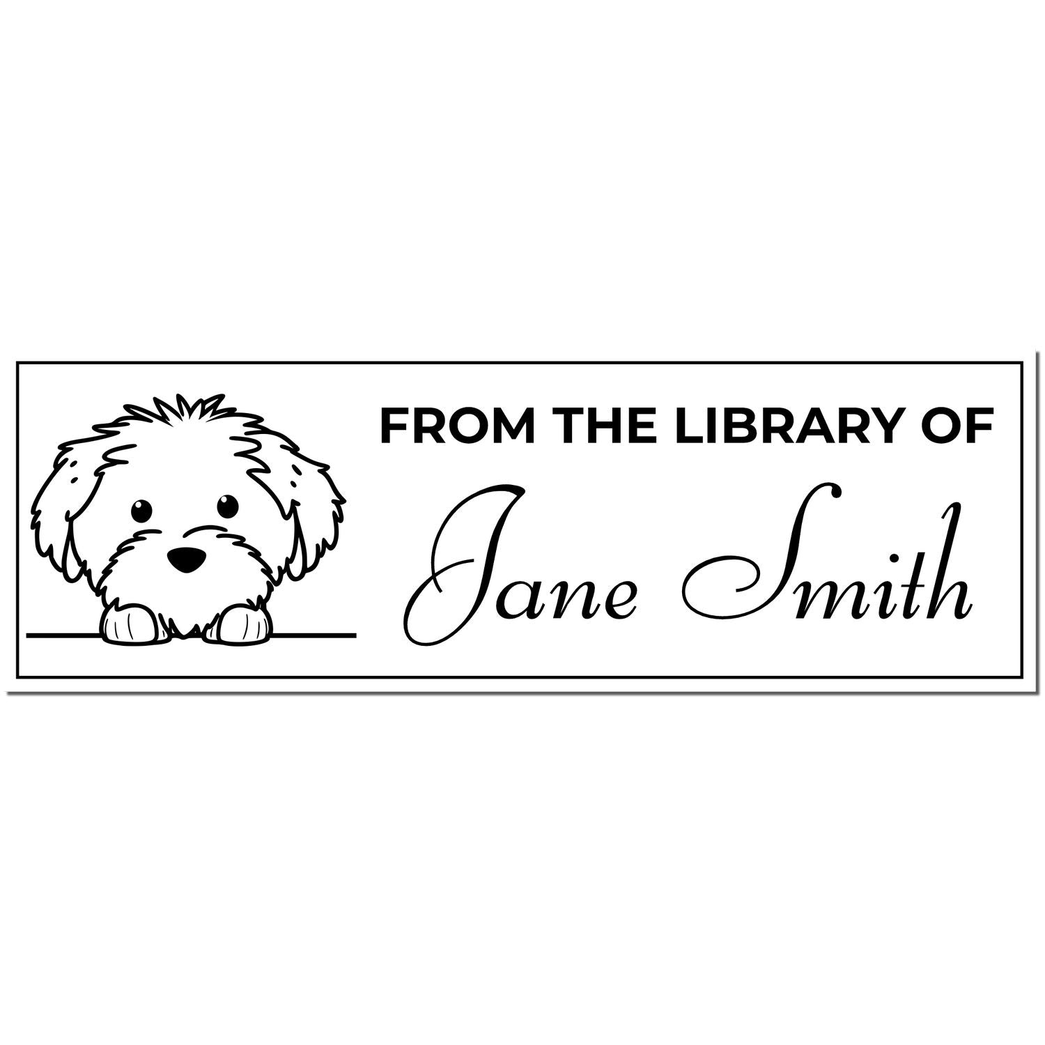 Slim Cotton De Tulear Book Stamp With Name - Engineer Seal Stamps