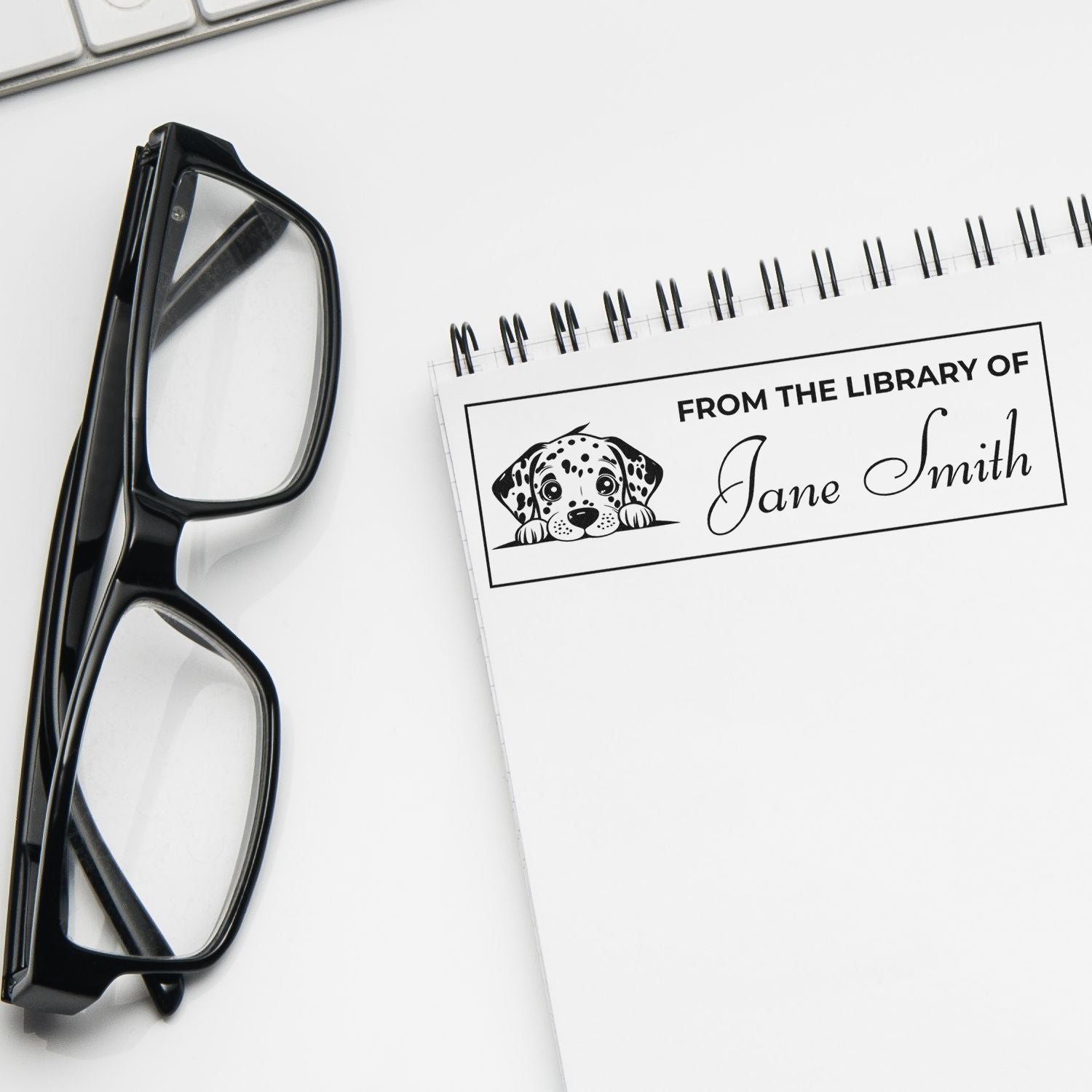 Pre-Inked Dalmatian Custom Library Stamp For Teachers - Engineer Seal Stamps