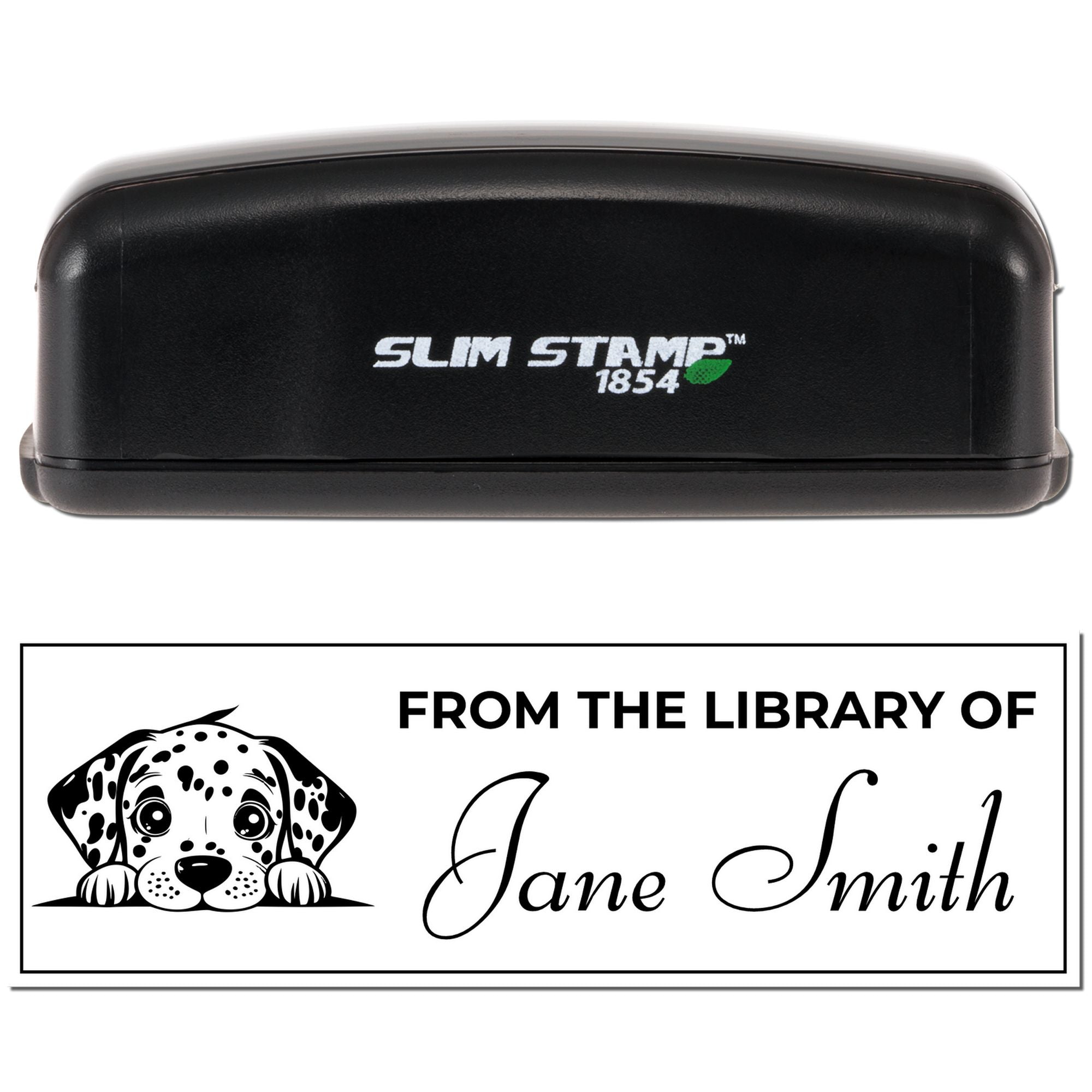 Slim Dalmatian Stamp Your Name In Books - Engineer Seal Stamps