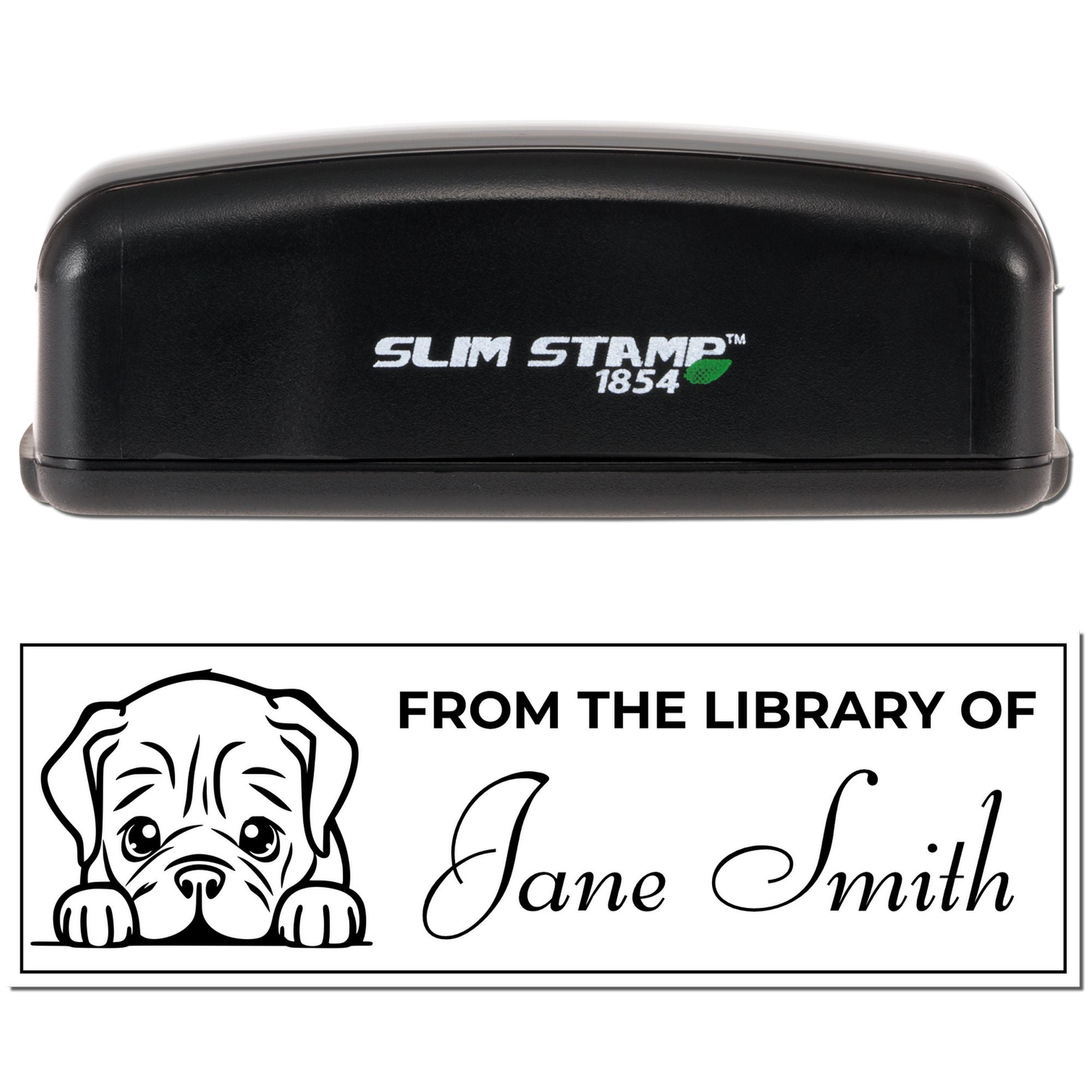 Slim Dogue De Bordeaux Property Of Book Stamp - Engineer Seal Stamps