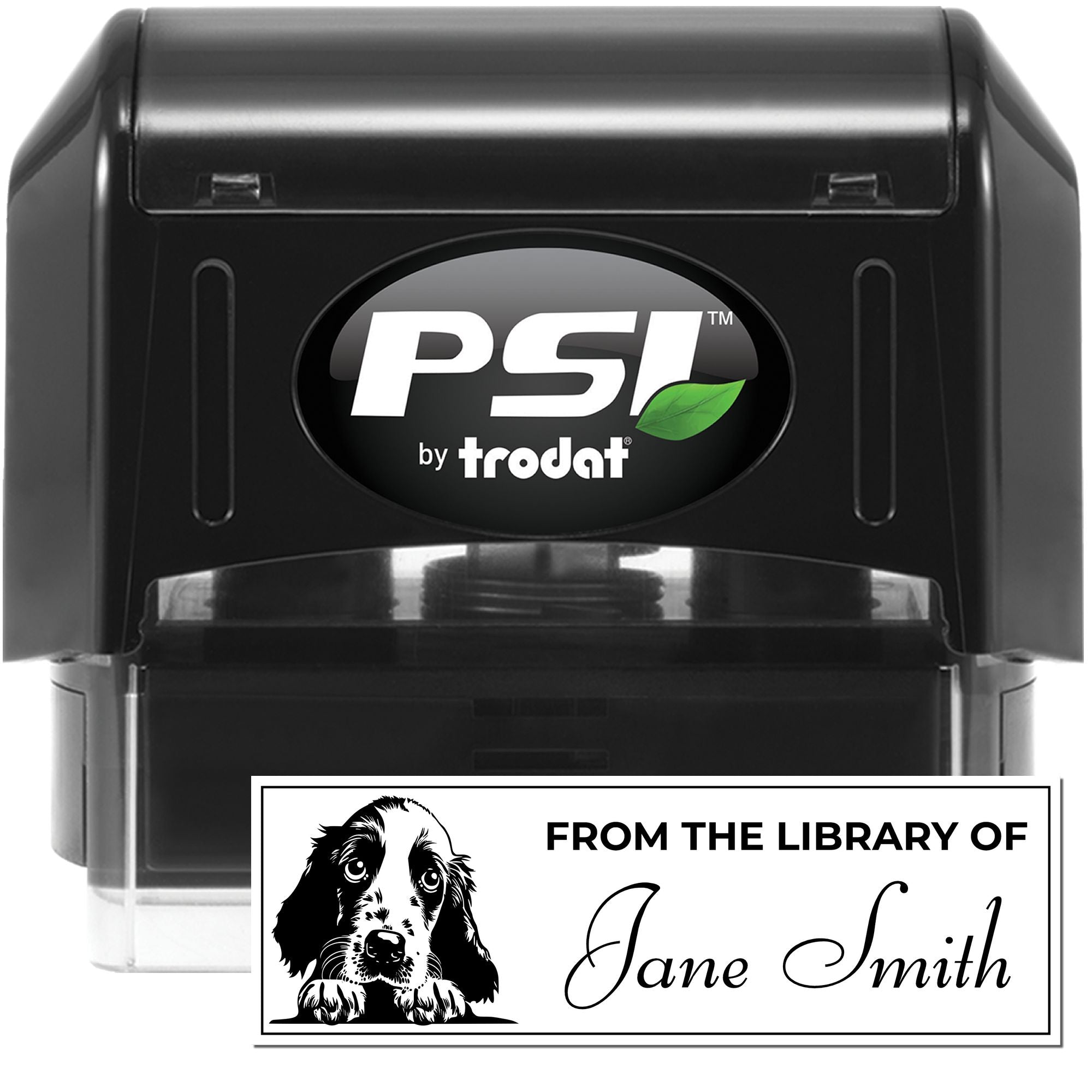 Pre-Inked English Setter Bibliophile Personalized Stamp - Engineer Seal Stamps