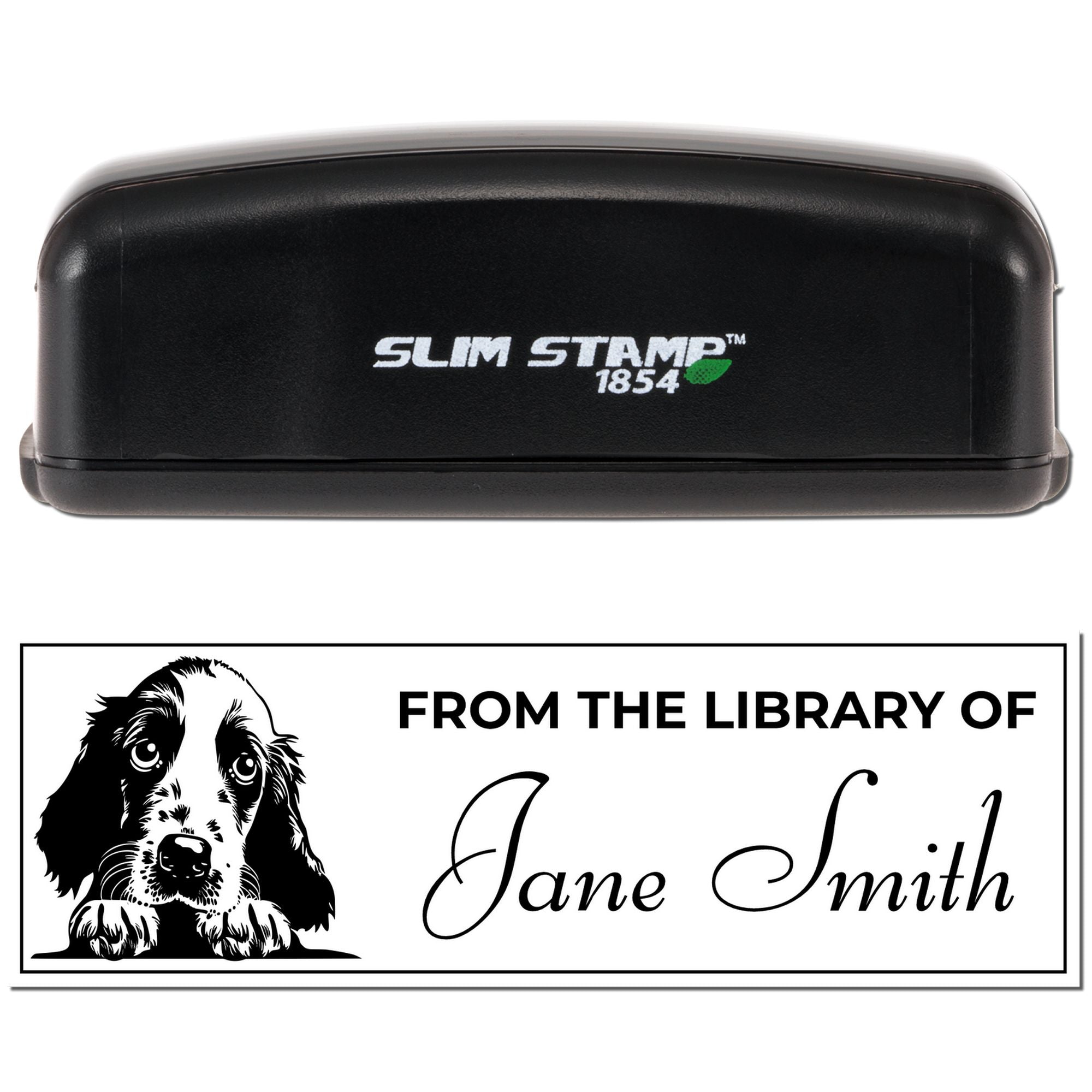 Slim English Setter Custom Ex Libris Stamp - Engineer Seal Stamps