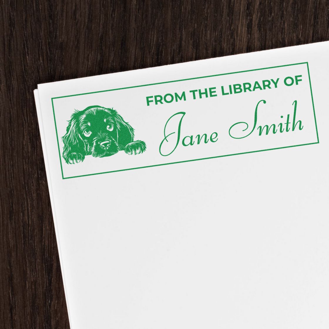 Self-Inking Gordon Setter Unique Gift For Book Lover Stamp - Engineer Seal Stamps