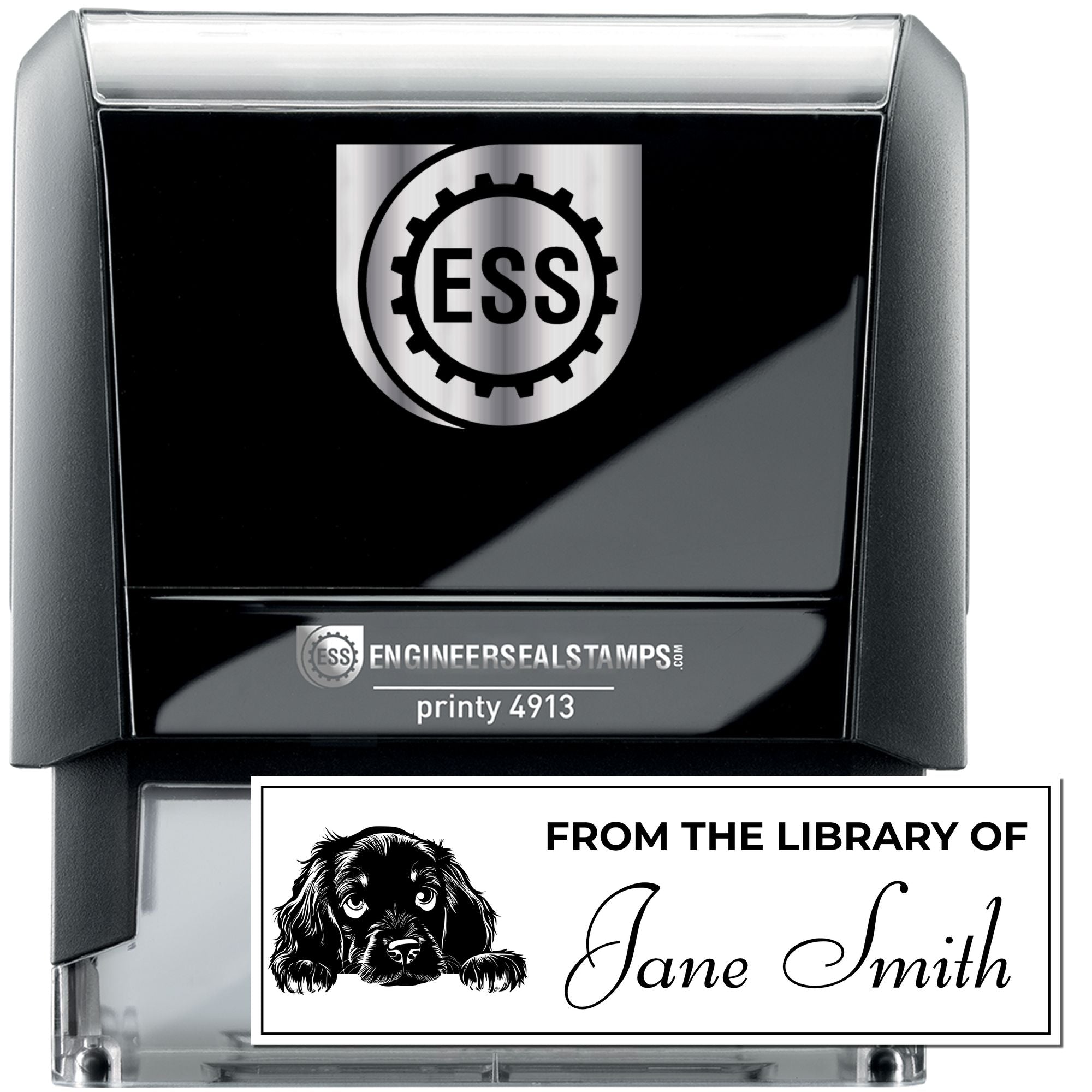 Self-Inking Gordon Setter Unique Gift For Book Lover Stamp - Engineer Seal Stamps