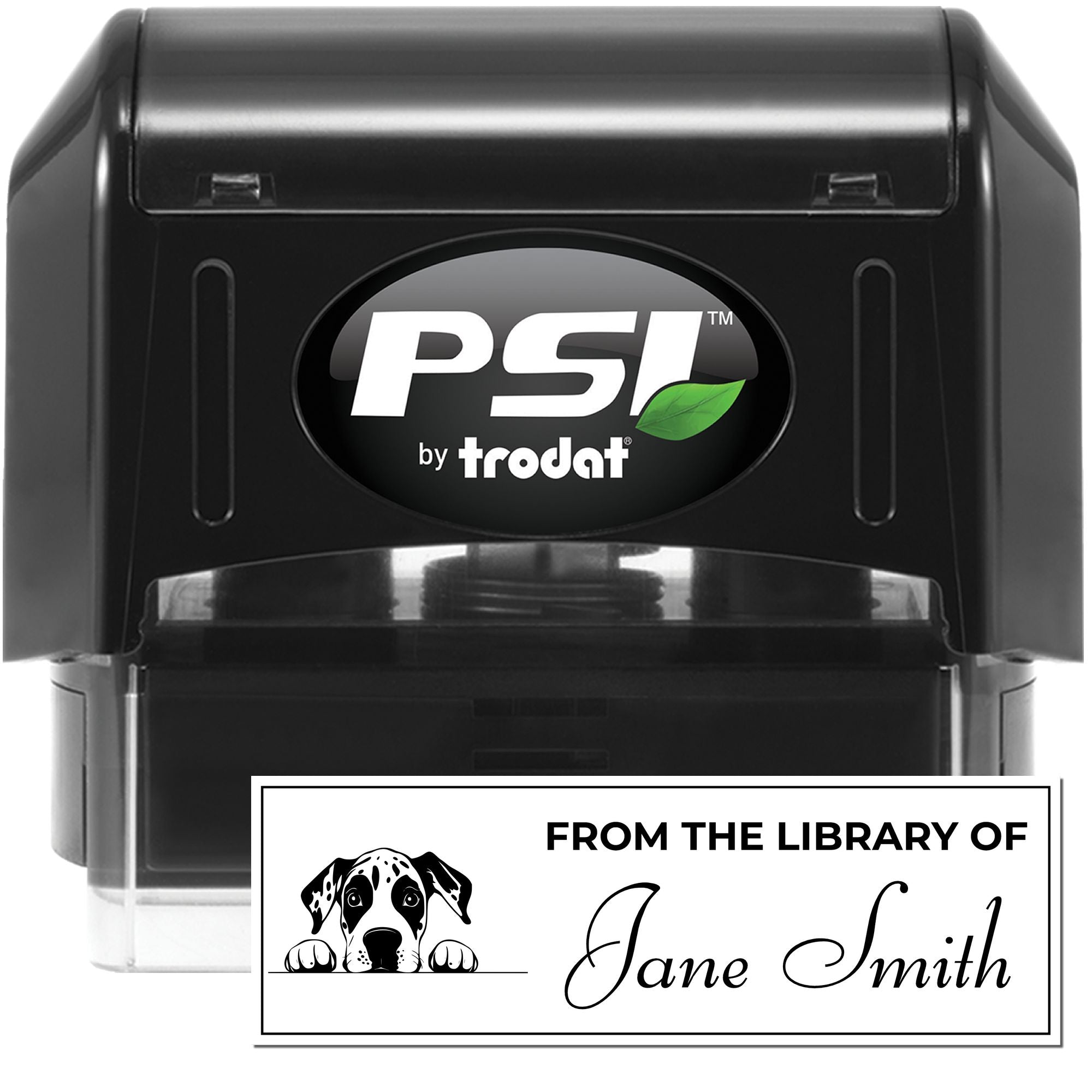 Pre-Inked Great Dane Custom Stamp For Books - Engineer Seal Stamps