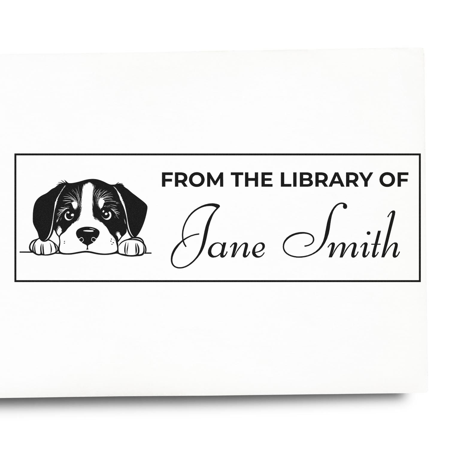 Greater Swiss Mountain Dog Self-Inking Custom Book Stamp For Bookworms - Engineer Seal Stamps