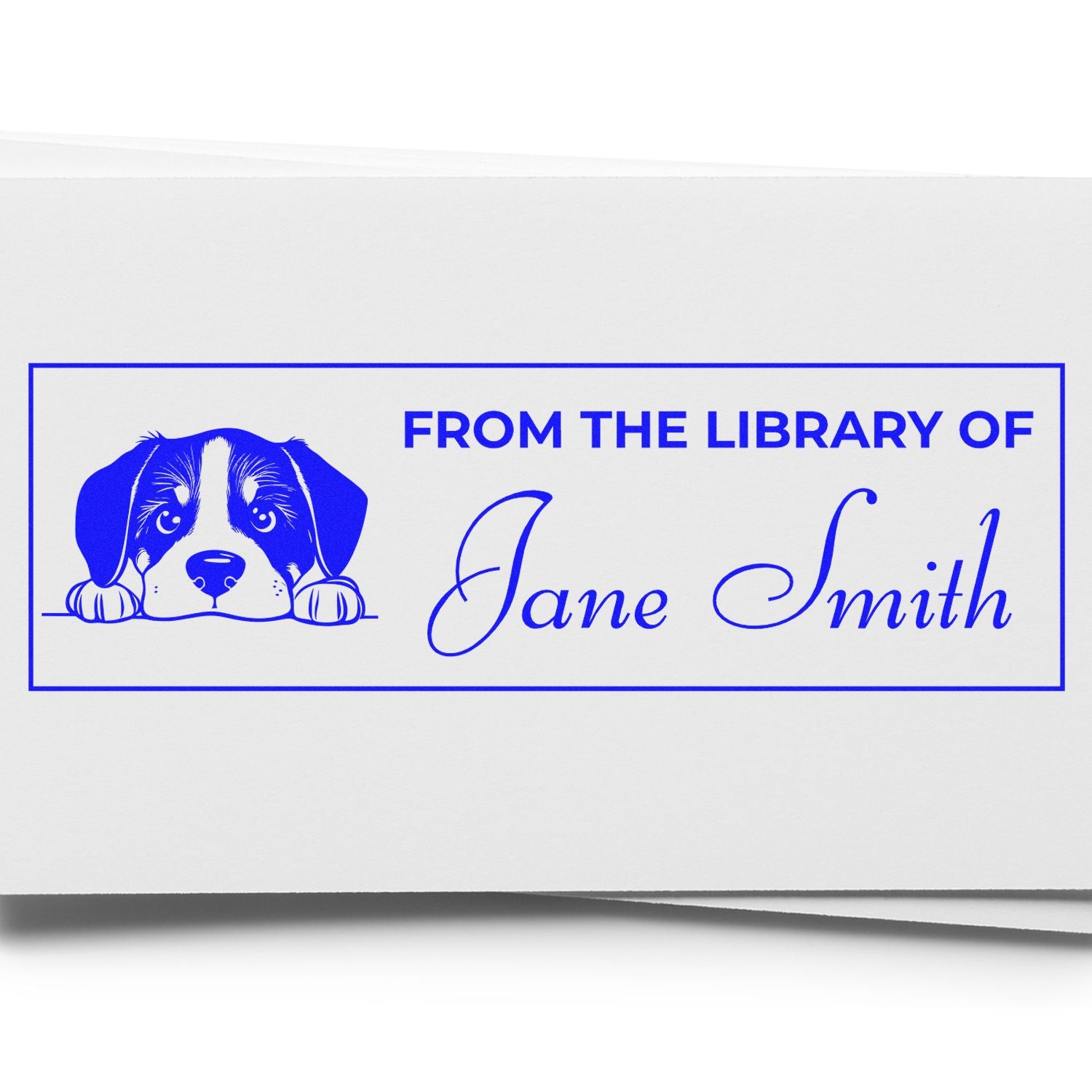 Pre-Inked Greater Swiss Mountain Dog Book Stamp With Name - Engineer Seal Stamps