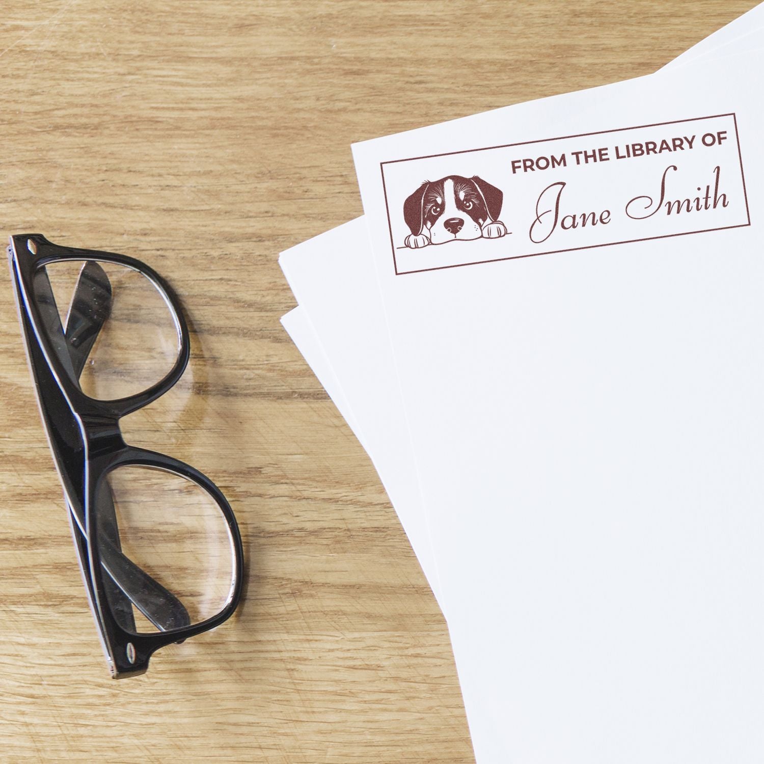 Greater Swiss Mountain Dog Self-Inking Custom Book Stamp For Bookworms - Engineer Seal Stamps