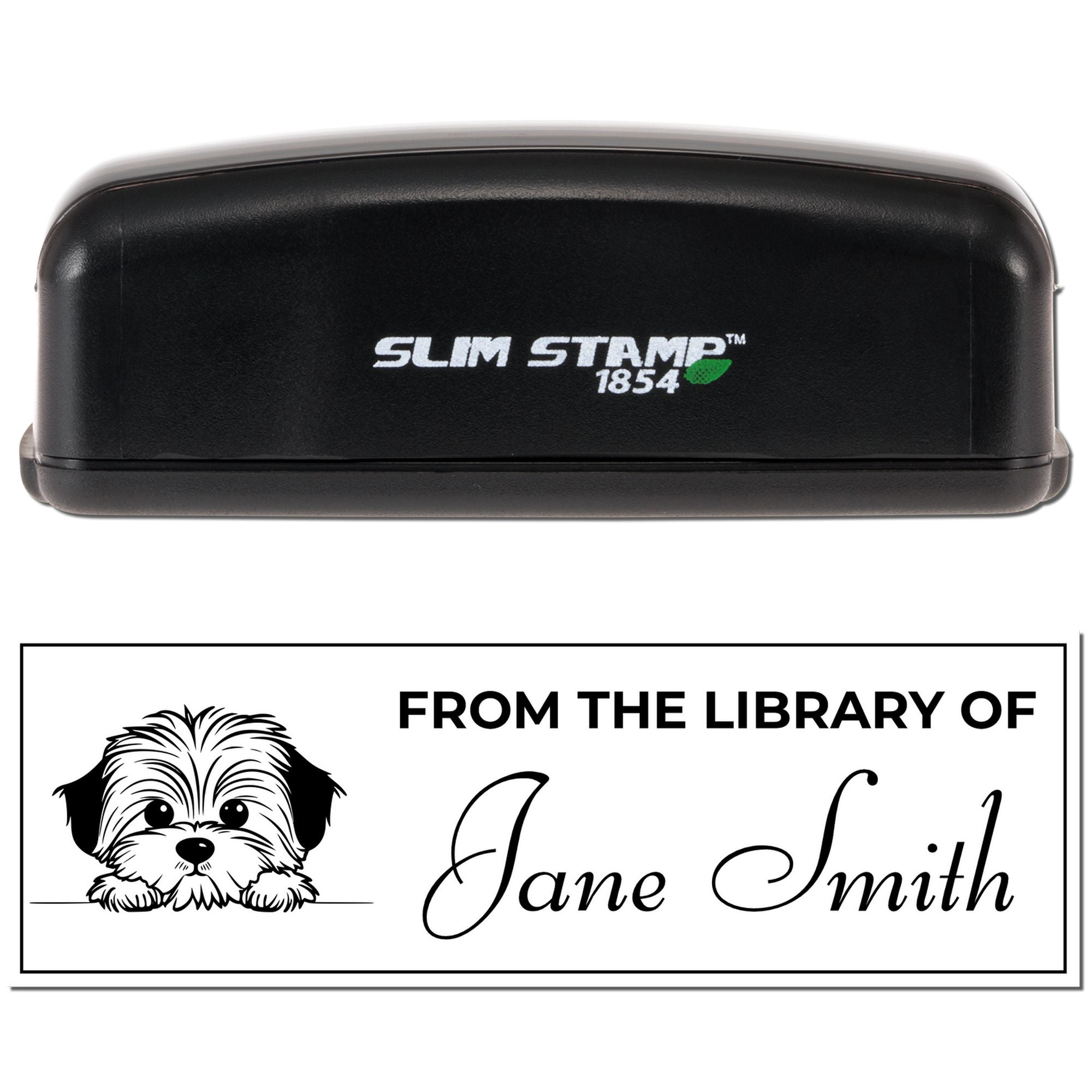 Slim Havanese Book Lover Gift Personalized Stamp - Engineer Seal Stamps