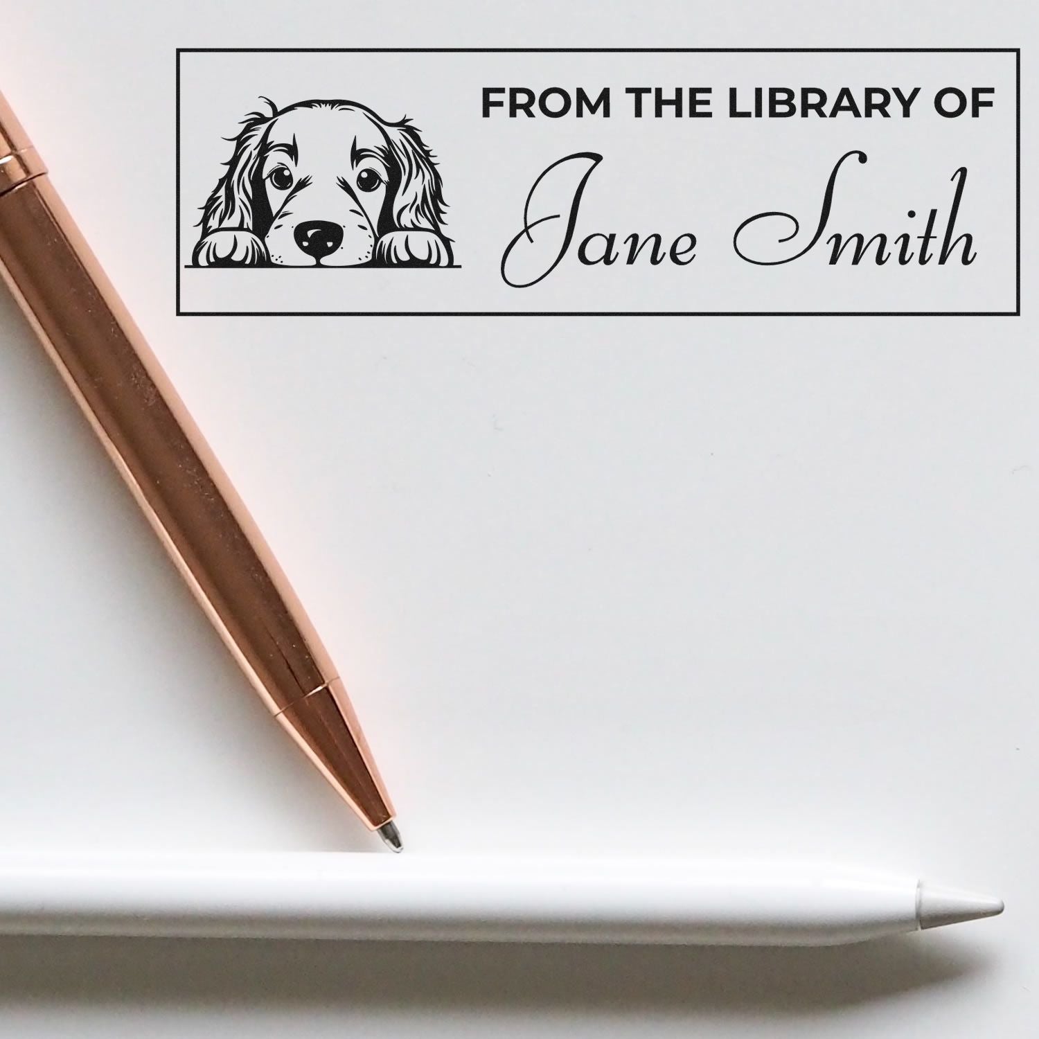 Slim Irish Setter Unique Gift For Book Lover Stamp - Engineer Seal Stamps