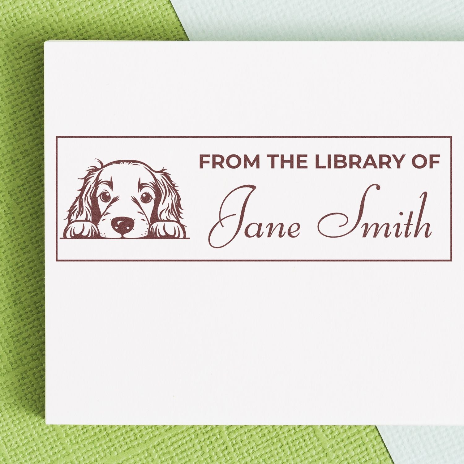 Pre-Inked Irish Setter From The Library Of Stamp - Engineer Seal Stamps