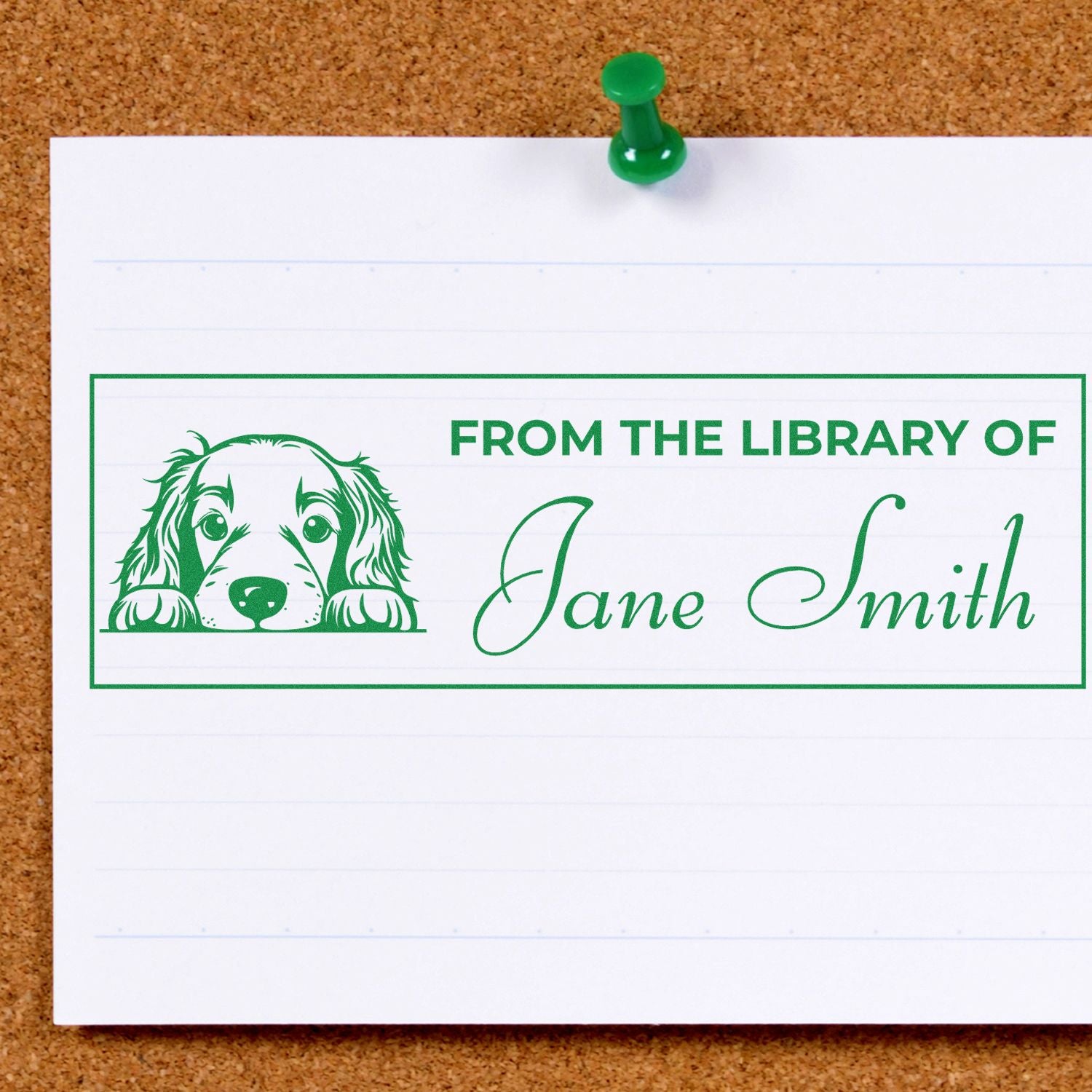Irish Setter Self-Inking Personalized Book Stamp For Teachers - Engineer Seal Stamps