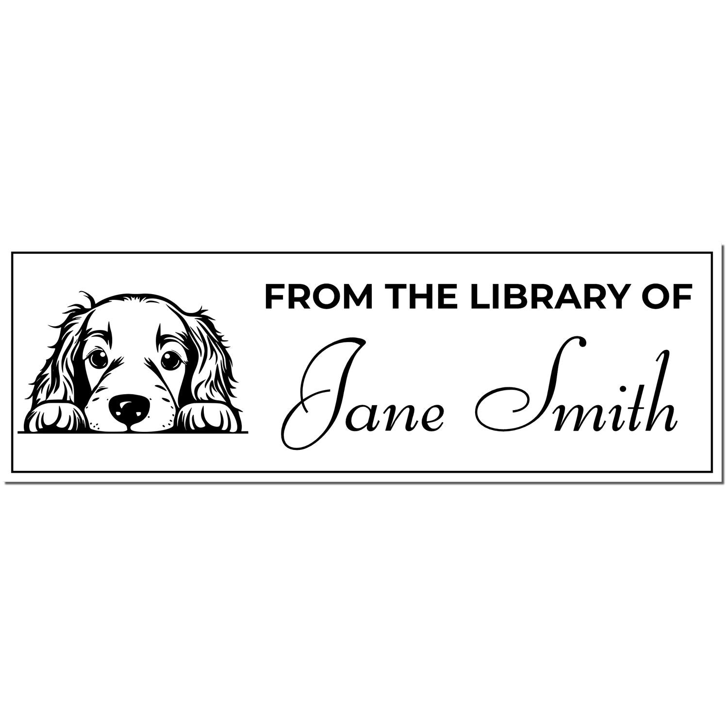 Irish Setter Self-Inking Personalized Book Stamp For Teachers - Engineer Seal Stamps