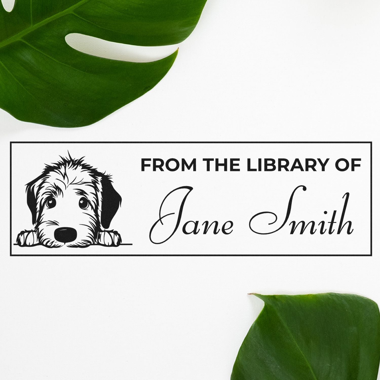 Irish Wolfhound Self-Inking Teacher Classroom Library Stamp - Engineer Seal Stamps