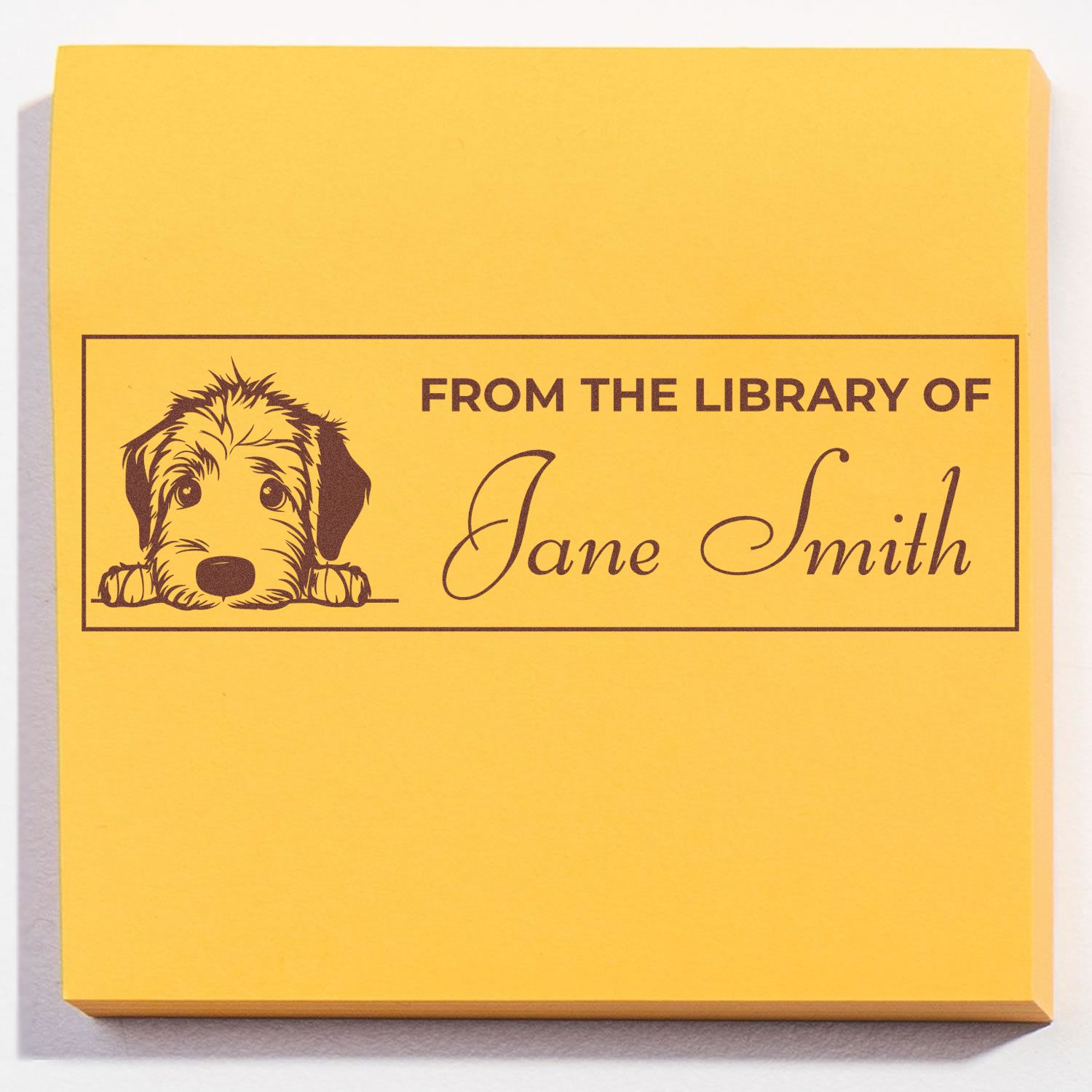 Irish Wolfhound Self-Inking Teacher Classroom Library Stamp - Engineer Seal Stamps