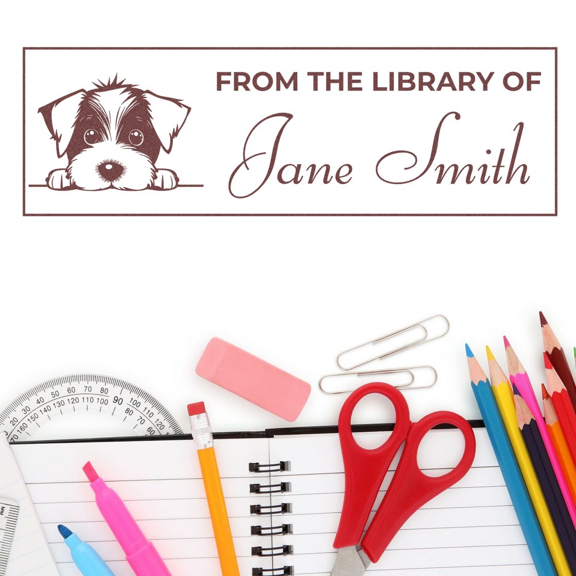 Slim Jack Russell Gift For Reader Custom Stamp - Engineer Seal Stamps