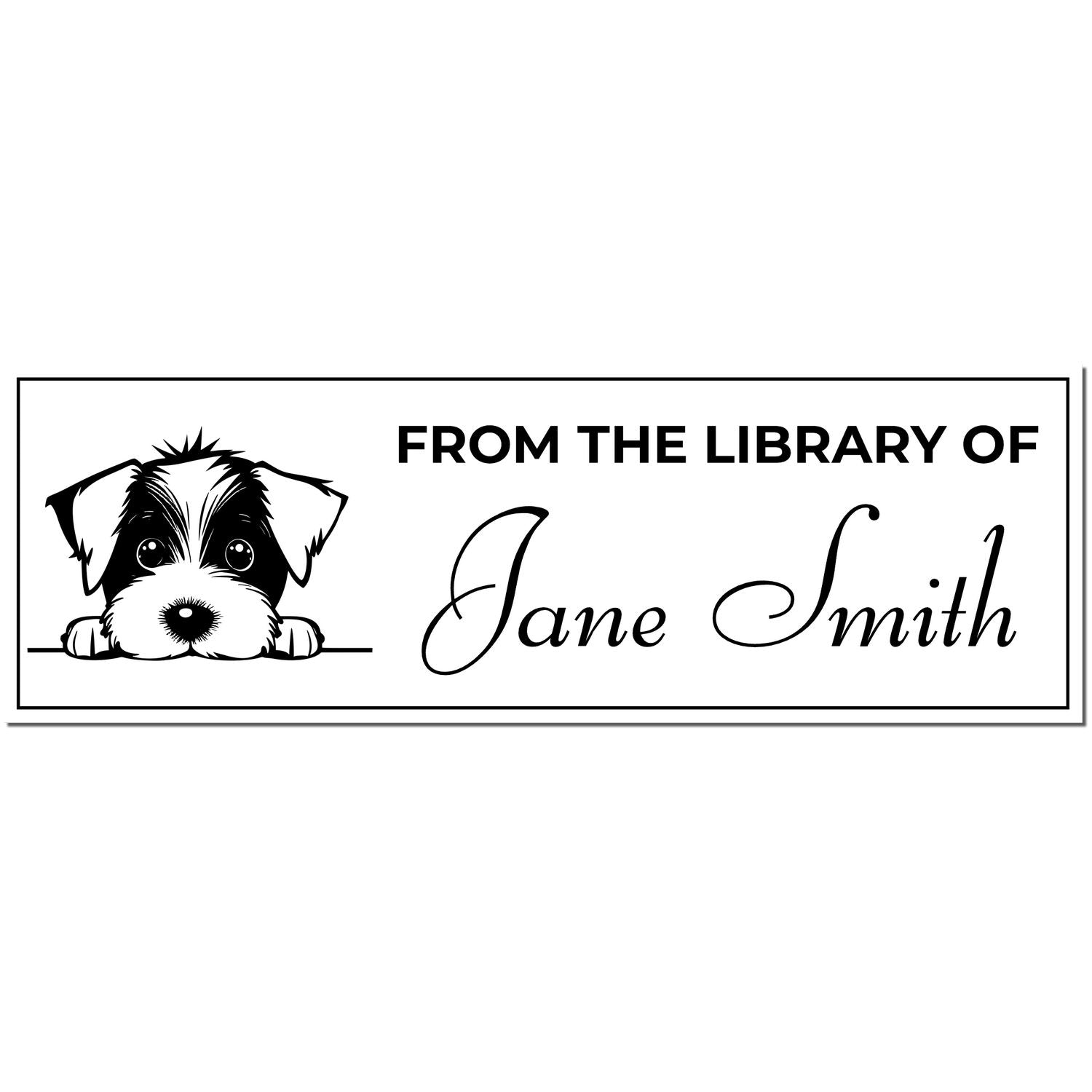 Slim Jack Russell Gift For Reader Custom Stamp - Engineer Seal Stamps