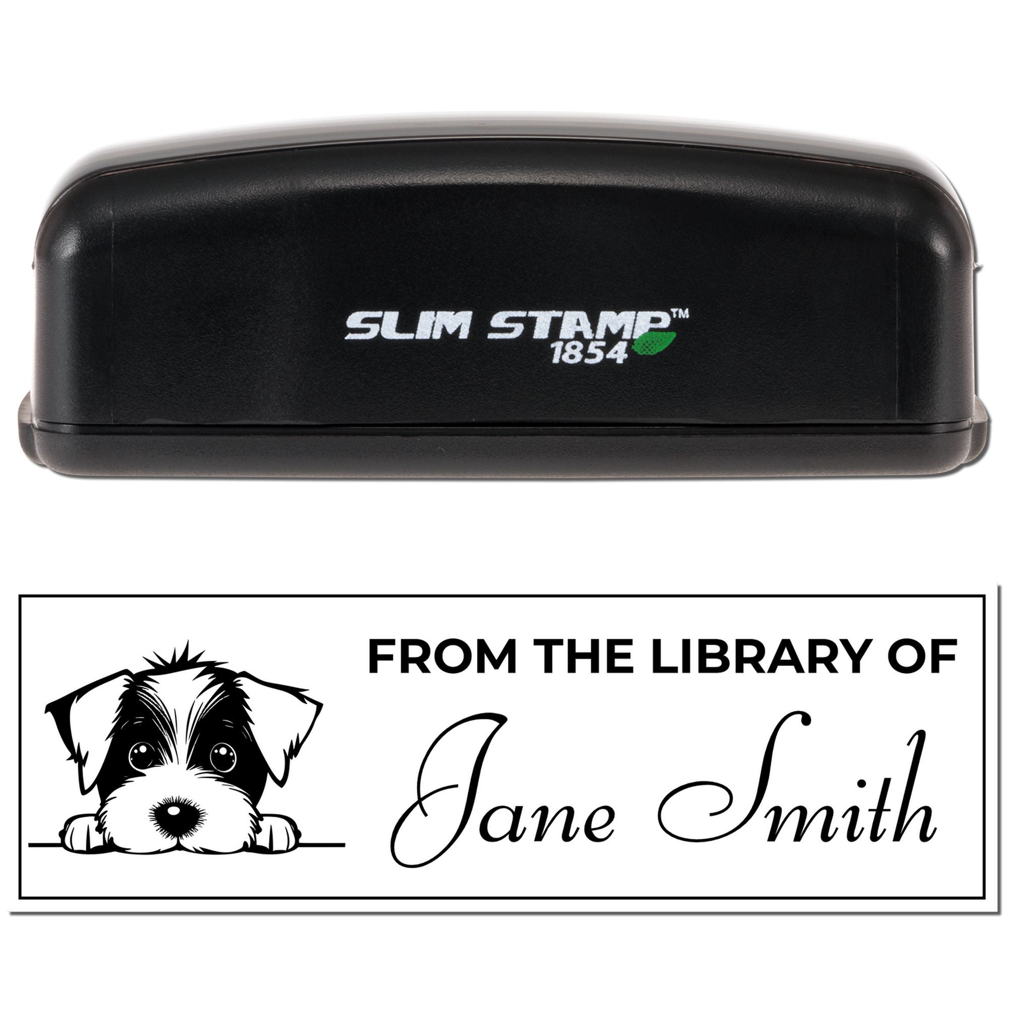 Slim Jack Russell Gift For Reader Custom Stamp - Engineer Seal Stamps