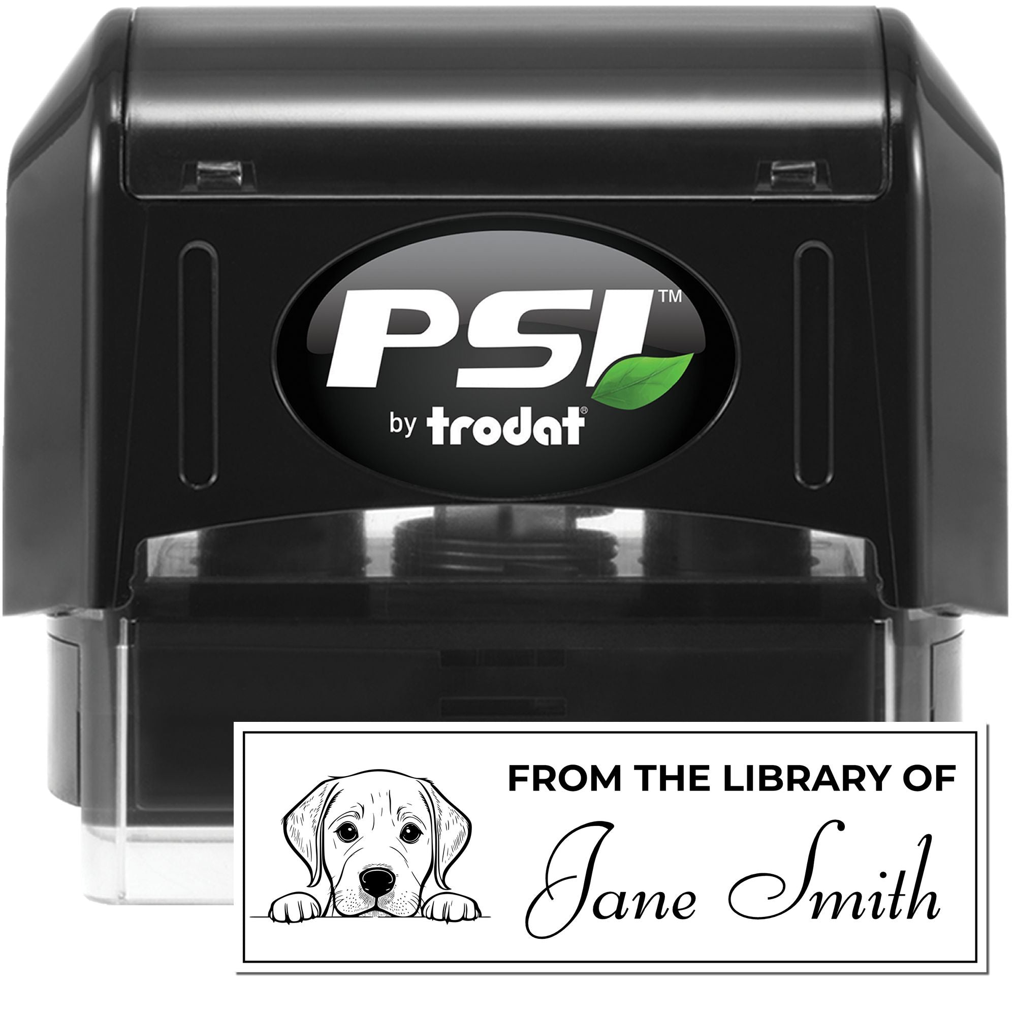 Pre-Inked Labrador Retriever Ex Libris Book Stamp - Engineer Seal Stamps