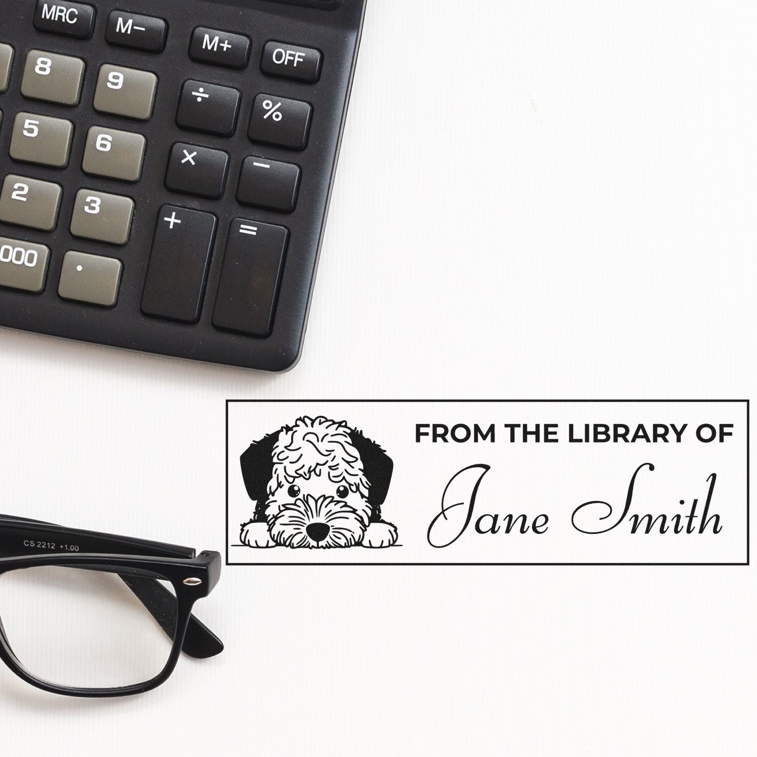 Lagotto Romagnolo Self-Inking Personalized Book Stamps - Engineer Seal Stamps