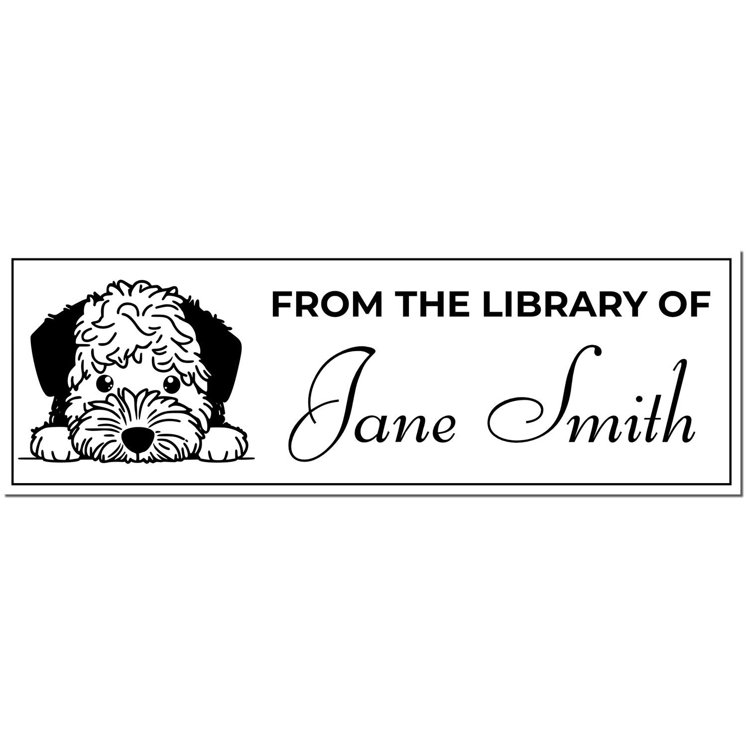 Lagotto Romagnolo Self-Inking Personalized Book Stamps - Engineer Seal Stamps