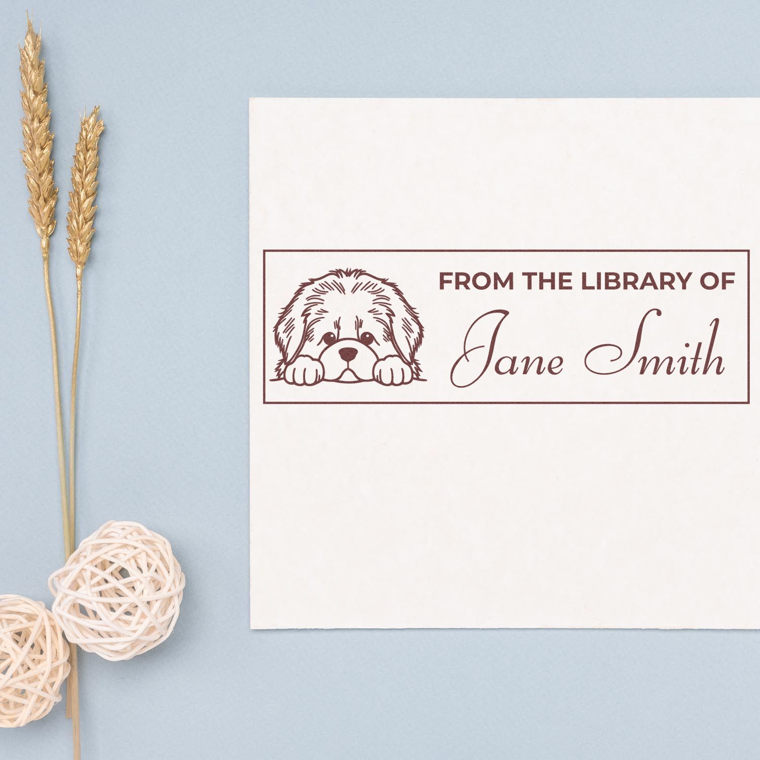 Slim Newfoundland Custom Book Stamps - Engineer Seal Stamps