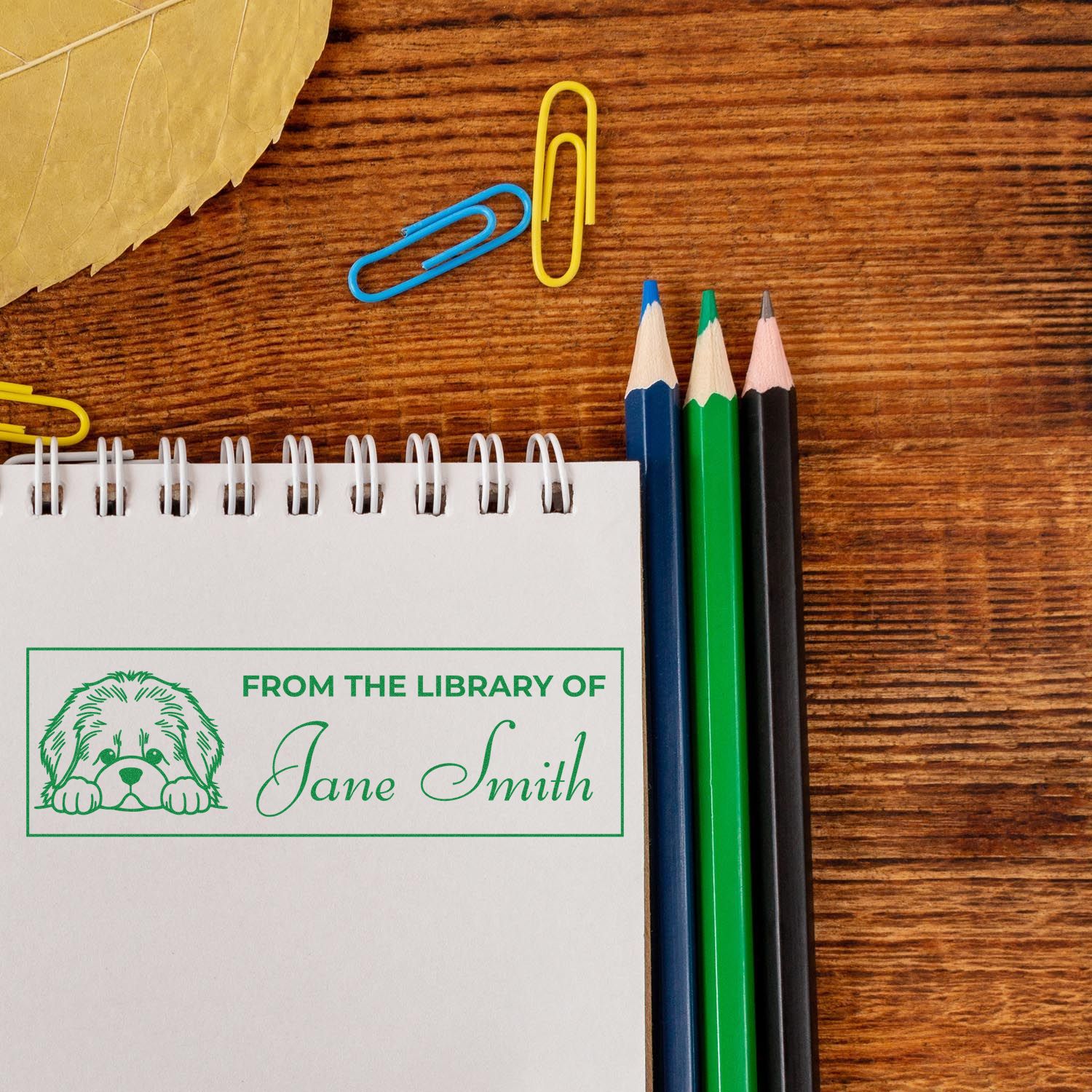 Slim Newfoundland Custom Book Stamps - Engineer Seal Stamps