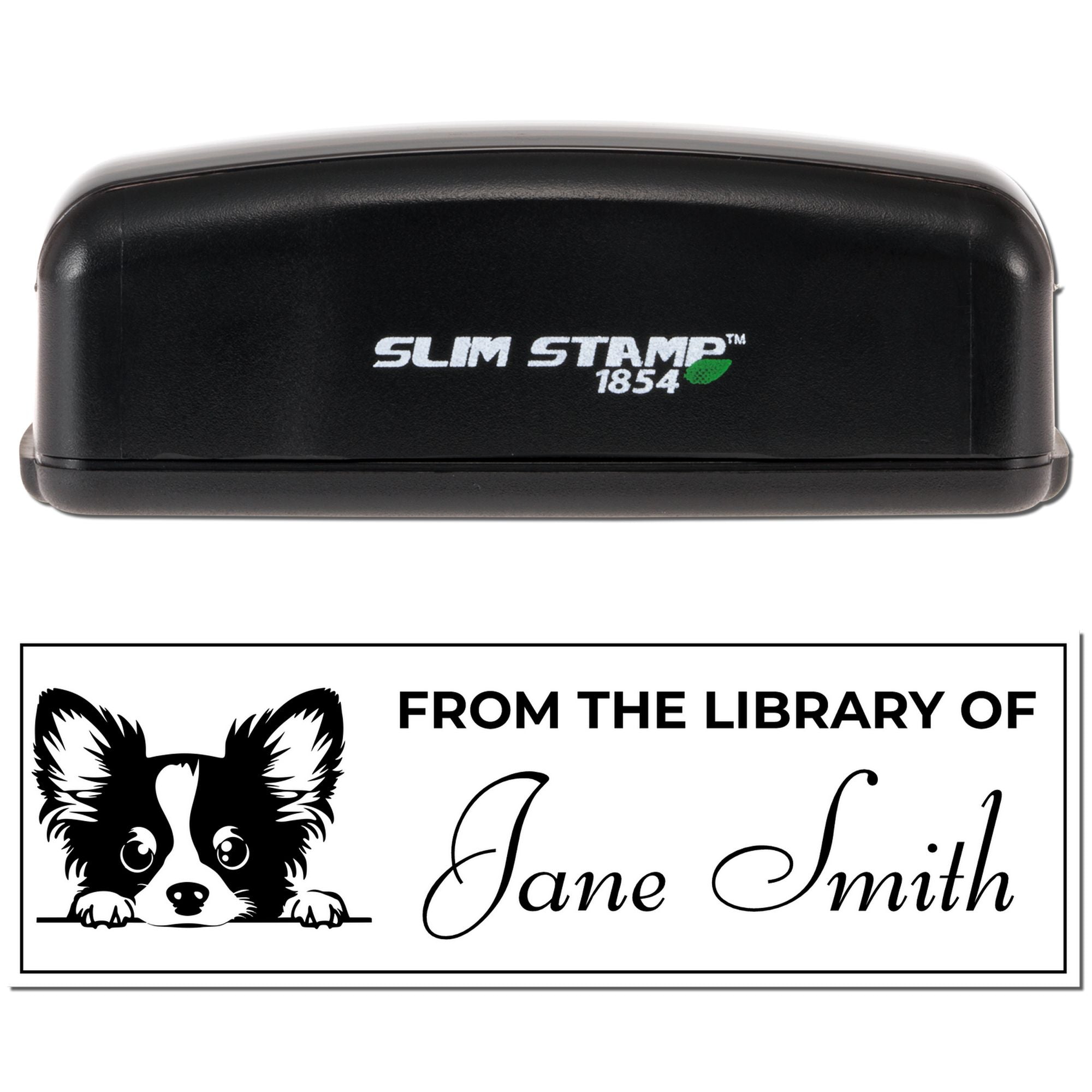Slim Papillon Personal Library Stamp - Engineer Seal Stamps