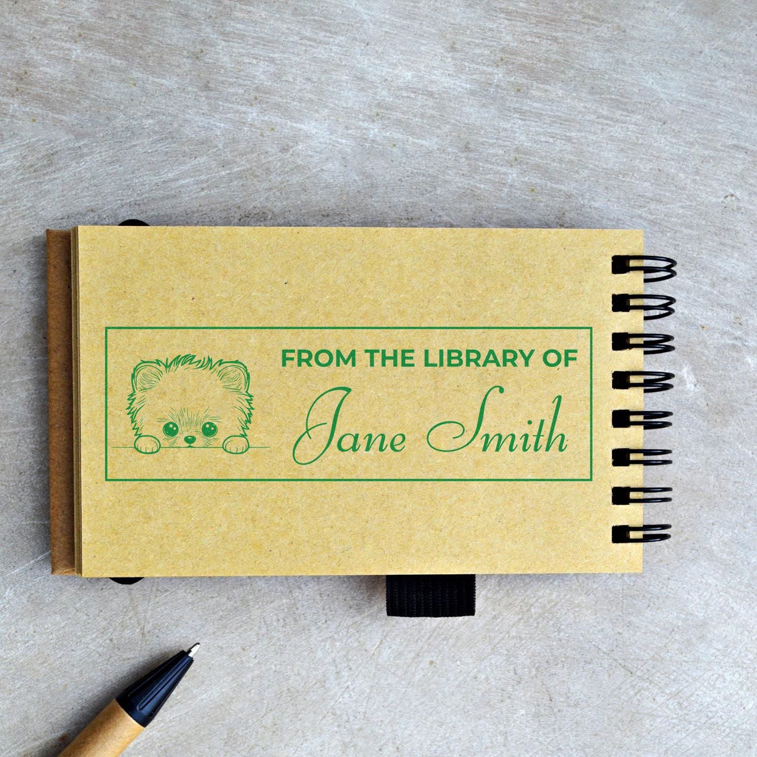 Pre-Inked Pomeranian Personalized Stamp For Book Lover - Engineer Seal Stamps