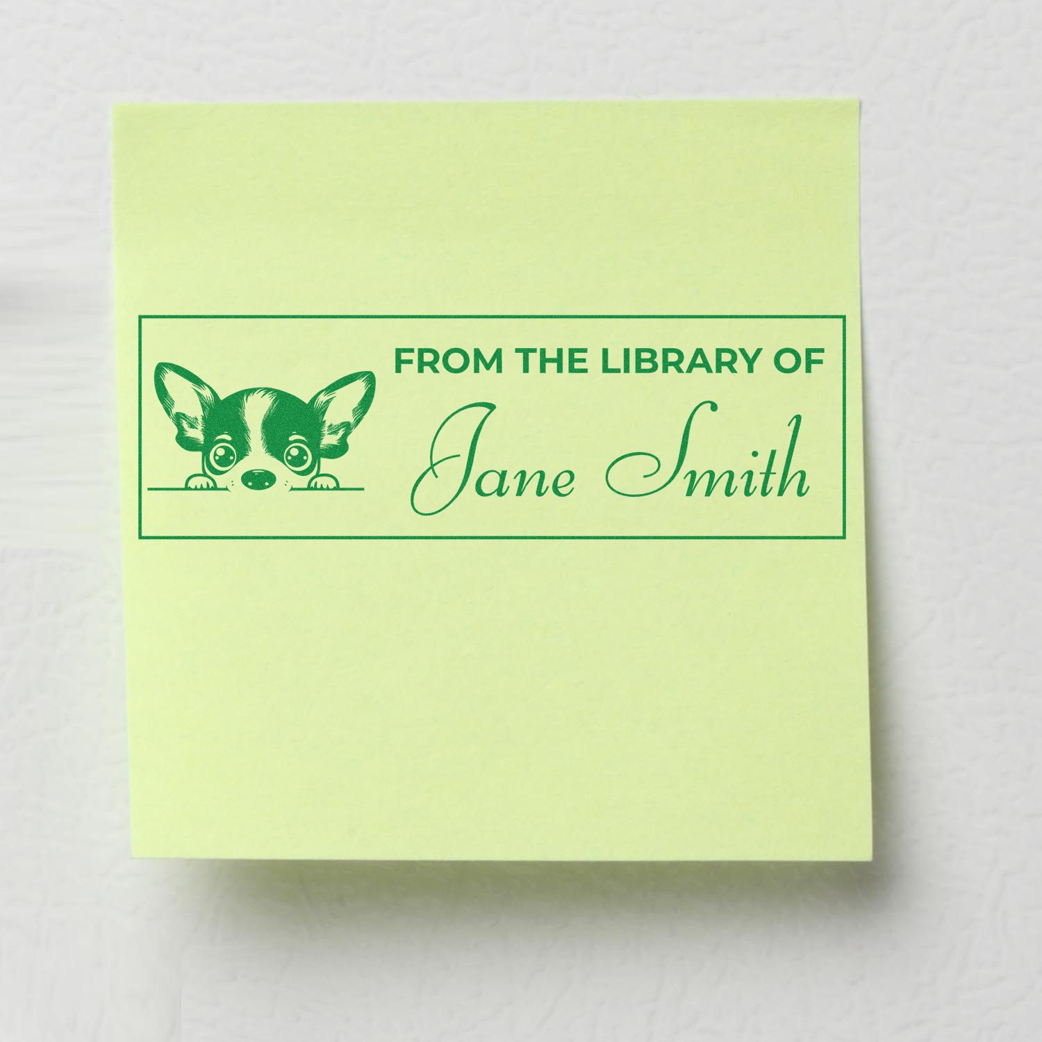 Rat Terrier Self-Inking Custom Ex Libris Stamp - Engineer Seal Stamps