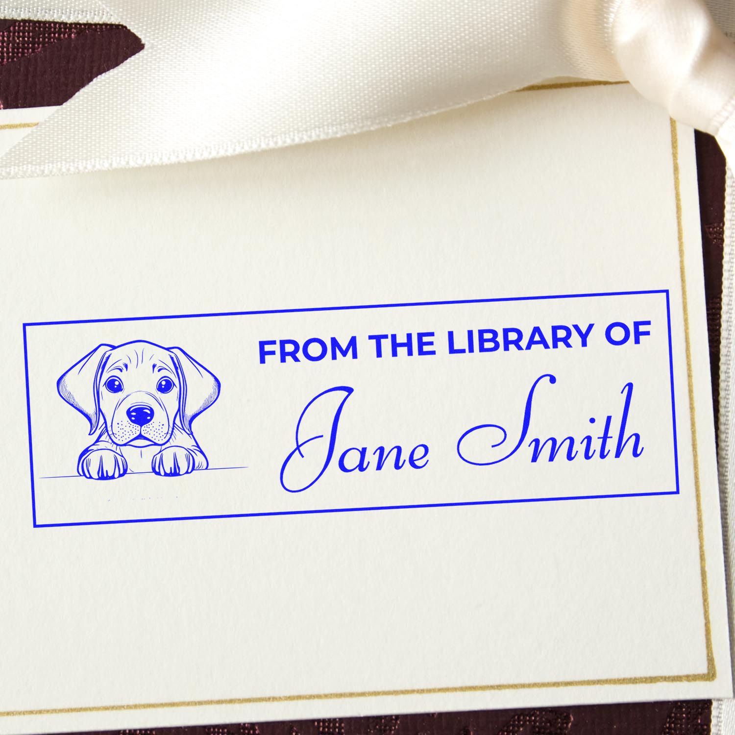 Pre-Inked Rhodesian Ridgeback Teacher Classroom Library Stamp - Engineer Seal Stamps