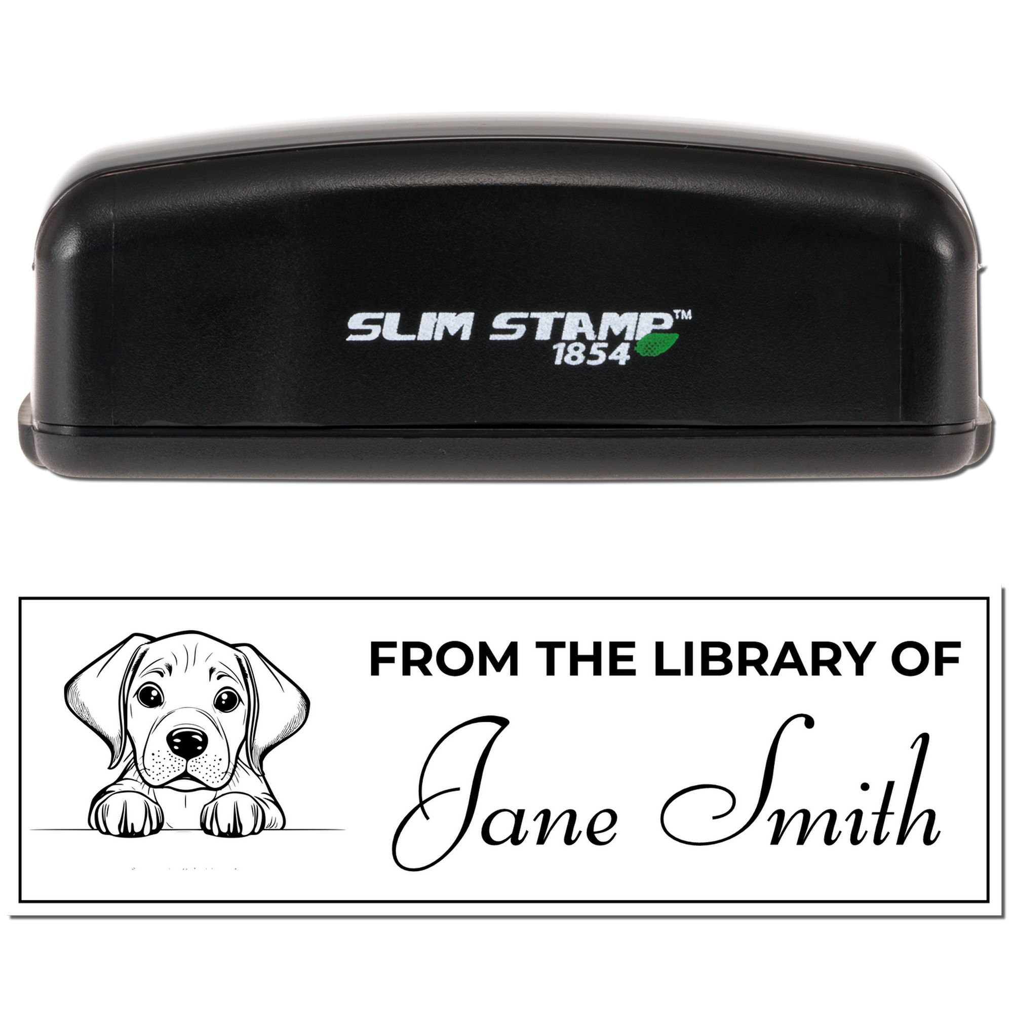 Slim Rhodesian Ridgeback This Book Belongs To Stamp - Engineer Seal Stamps