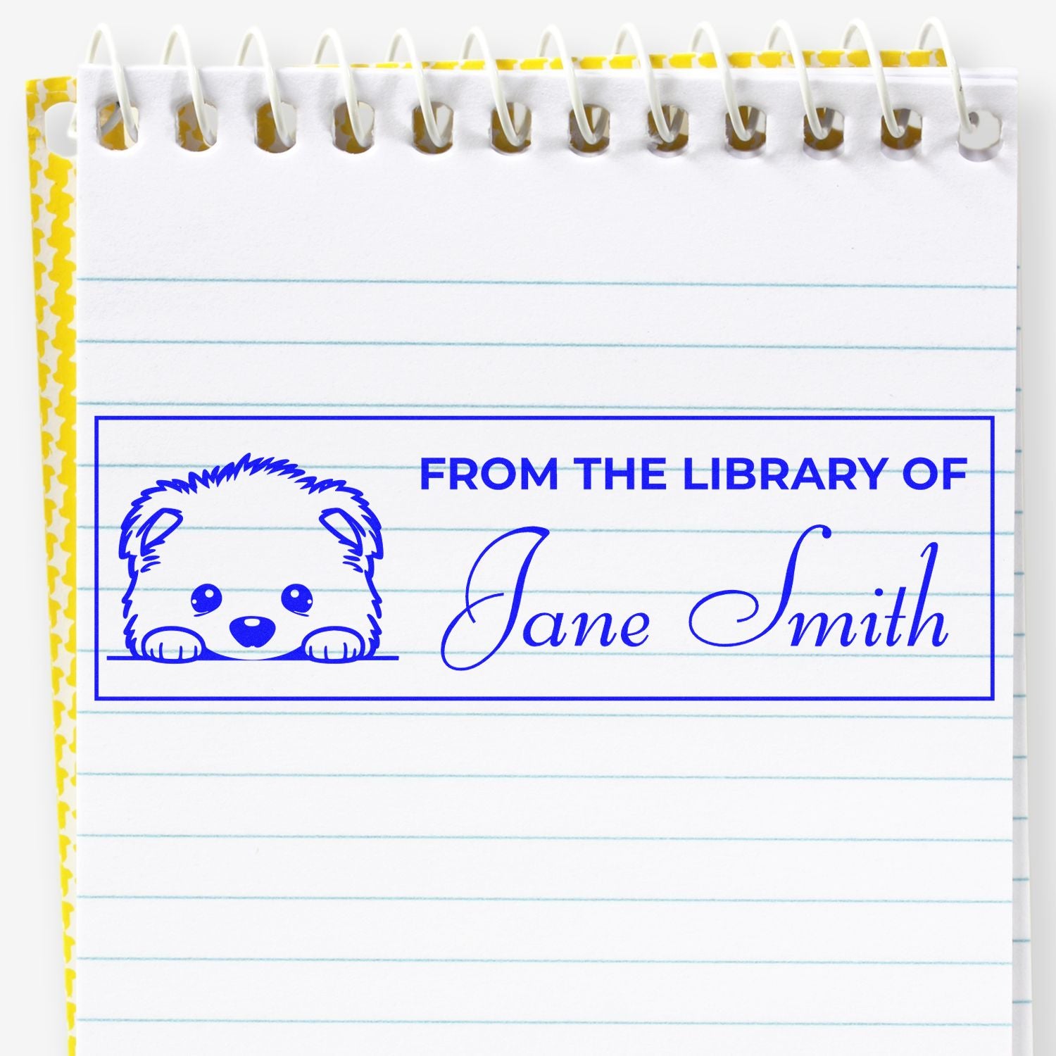 Samoyed Self-Inking Library Stamp With Name - Engineer Seal Stamps