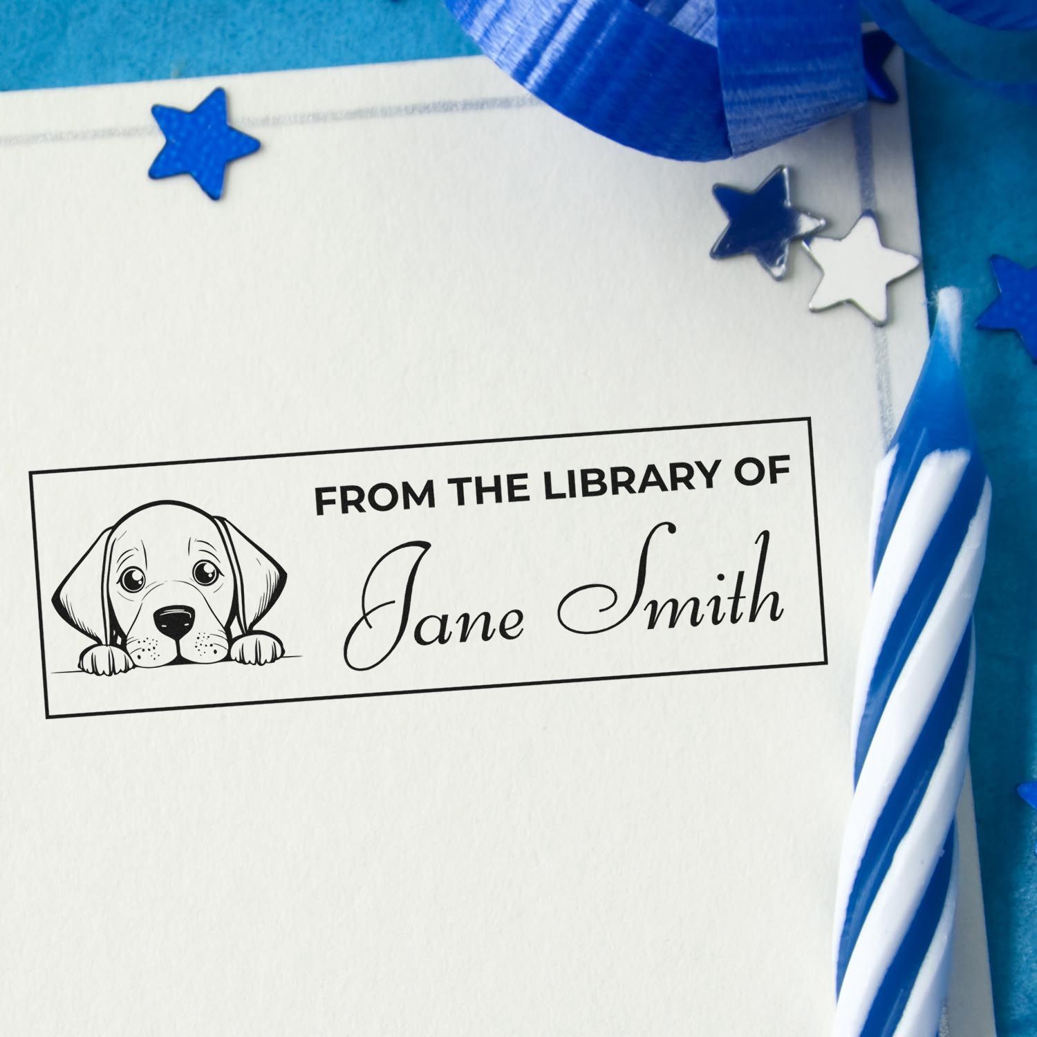 Pre-Inked Vizsla Personalized Stamp For Books - Engineer Seal Stamps