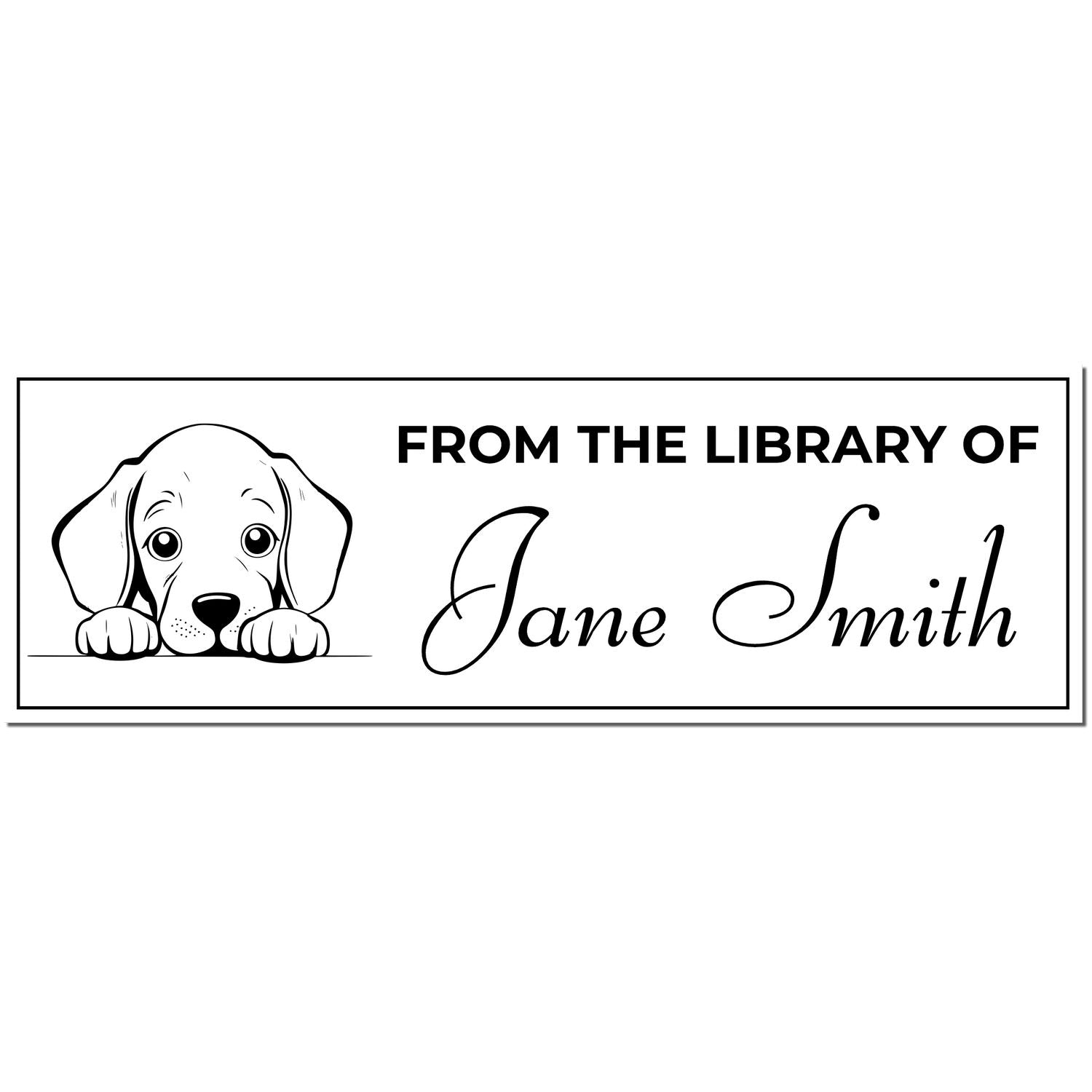 Weimaraner Self-Inking Personalized Stamp For Book Lover - Engineer Seal Stamps