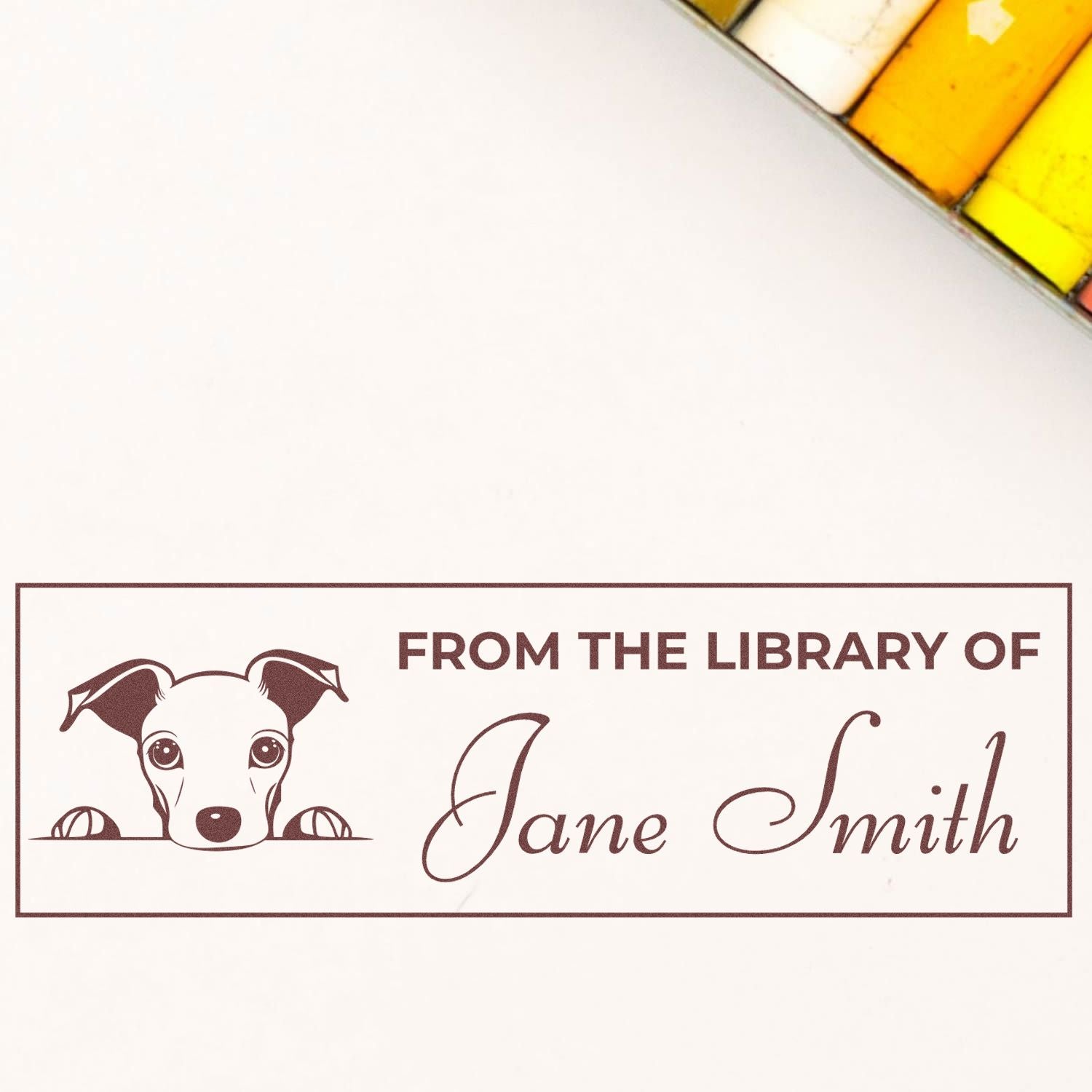 Whippet Self-Inking Gift For Reader Custom Stamp - Engineer Seal Stamps