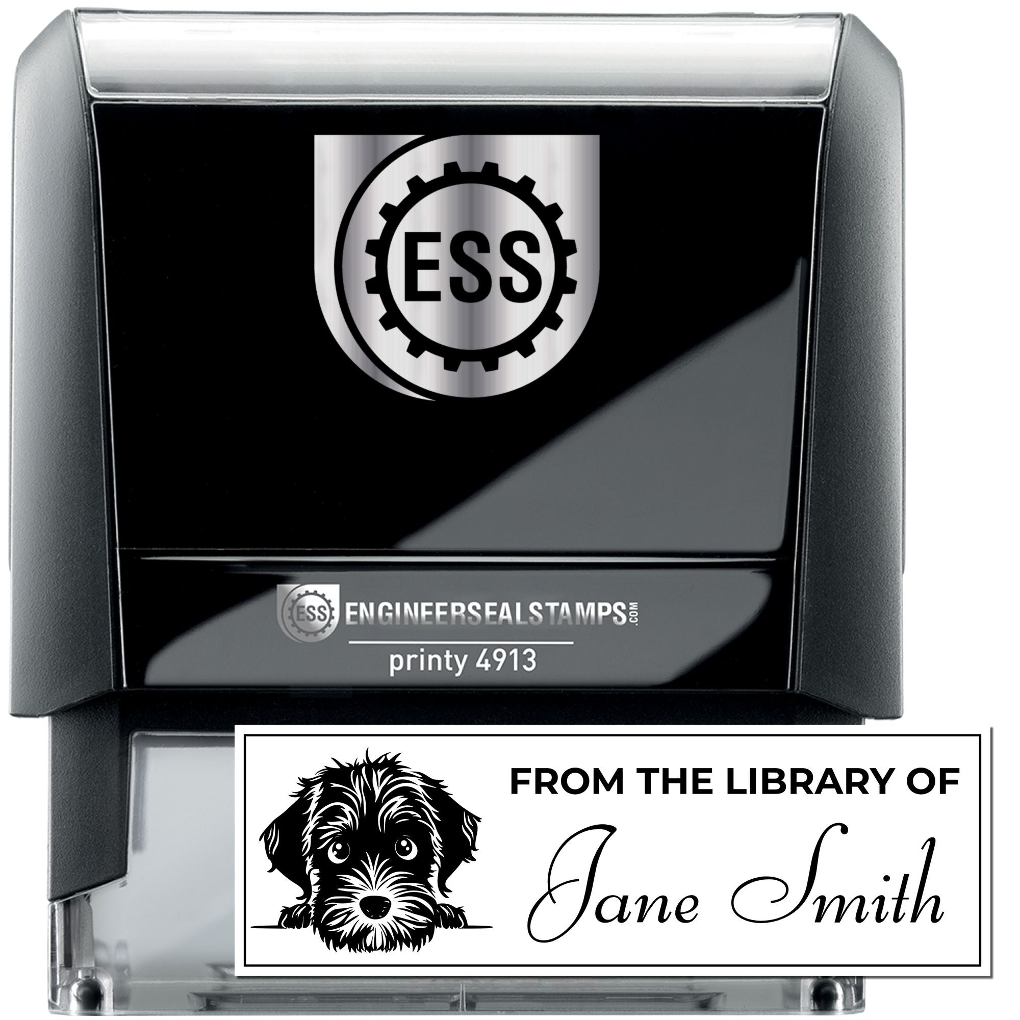 Wirehaired Pointing Griffon Self-Inking Custom Library Stamp For Teachers - Engineer Seal Stamps