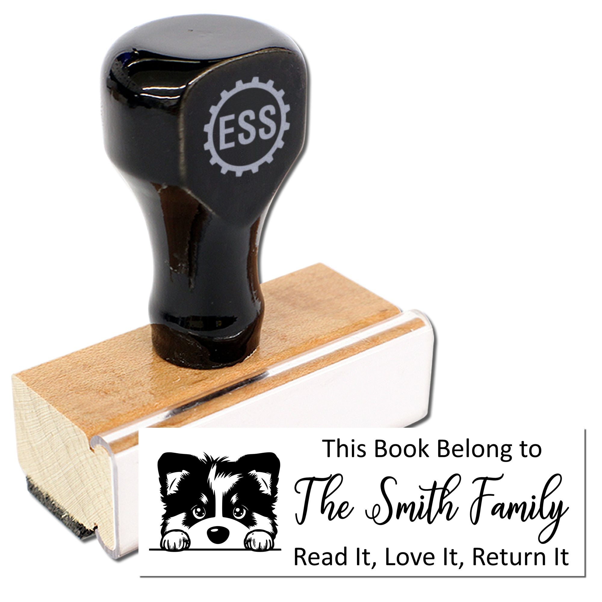 Alaskan Malamute Custom Dog For Books Rubber Stamp - Engineer Seal Stamps