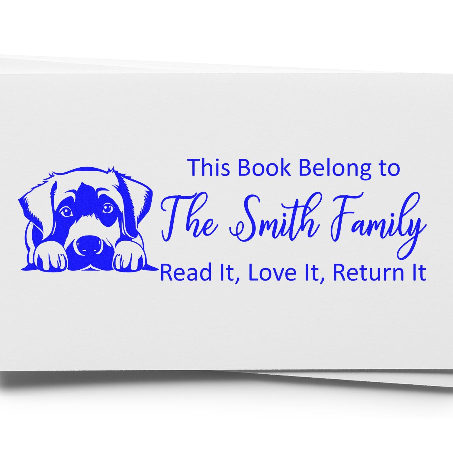 Self-Inking Anatolian Shepherd Customized Dog With Books Stamp - Engineer Seal Stamps
