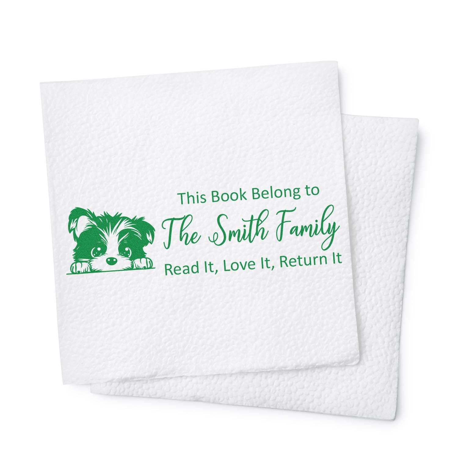 Self-Inking Biewer Terrier Customized Puppy Book Stamp - Engineer Seal Stamps