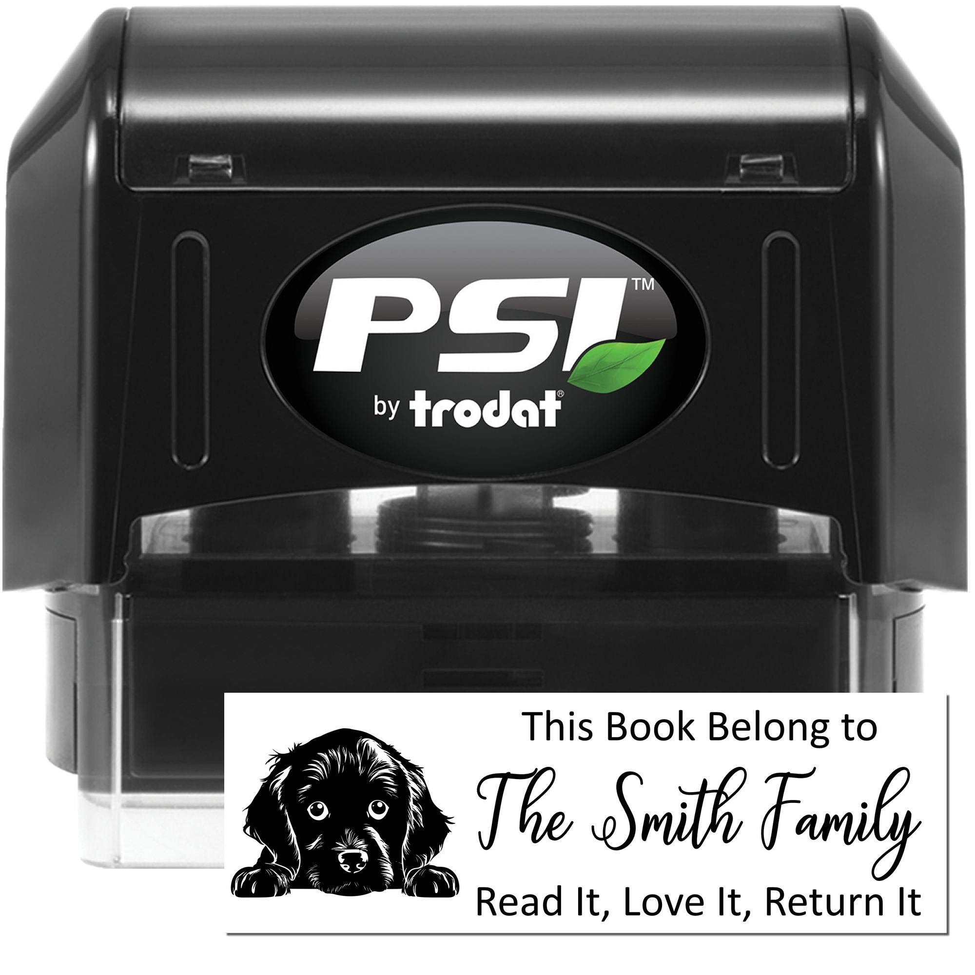 Pre-Inked Boykin Spaniel Custom Made Dog Bookplate Stamper - Engineer Seal Stamps