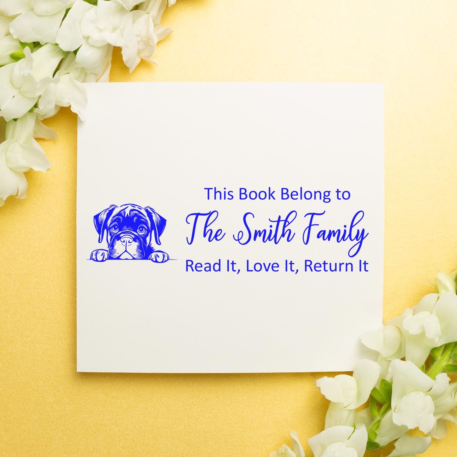 Self-Inking Cane Corso Customized Puppy Library Stamp - Engineer Seal Stamps