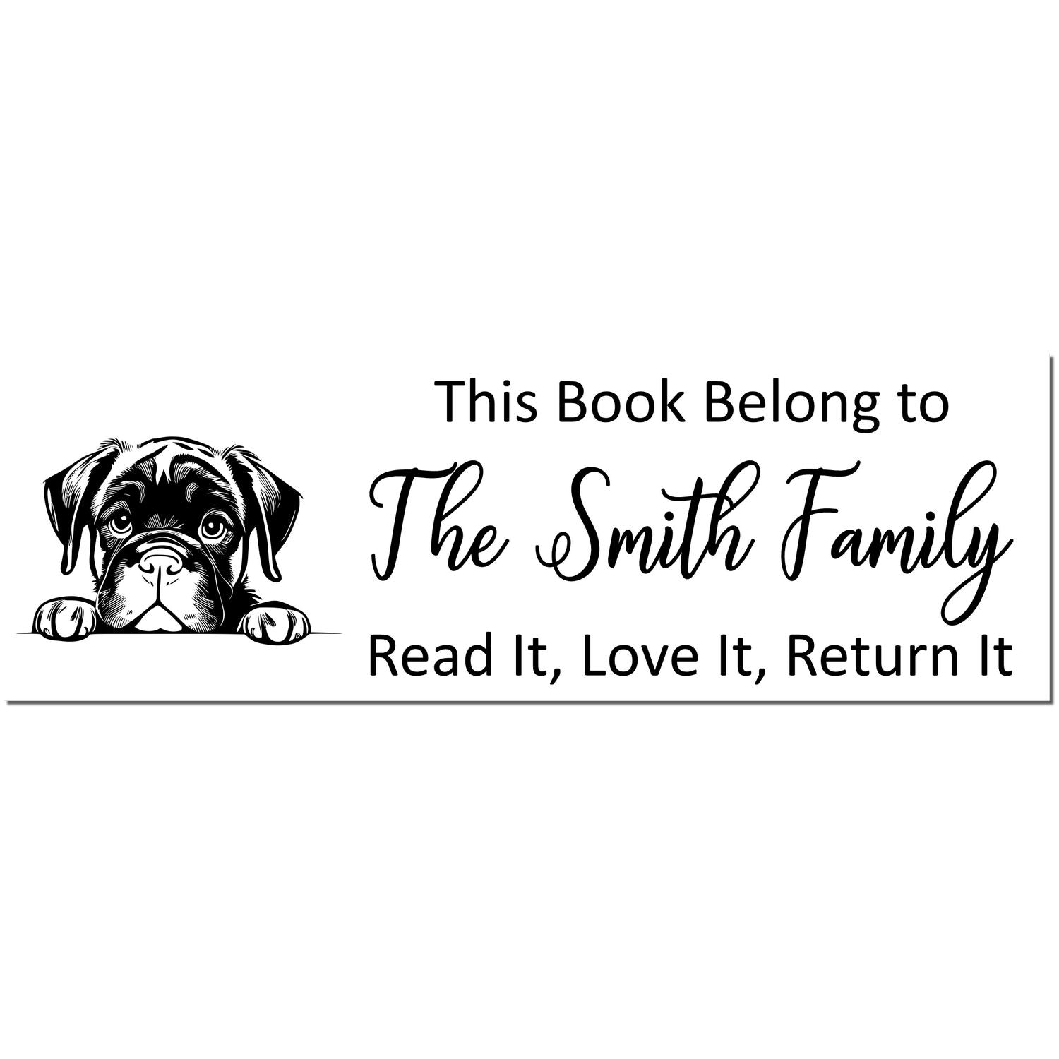 Self-Inking Cane Corso Customized Puppy Library Stamp - Engineer Seal Stamps