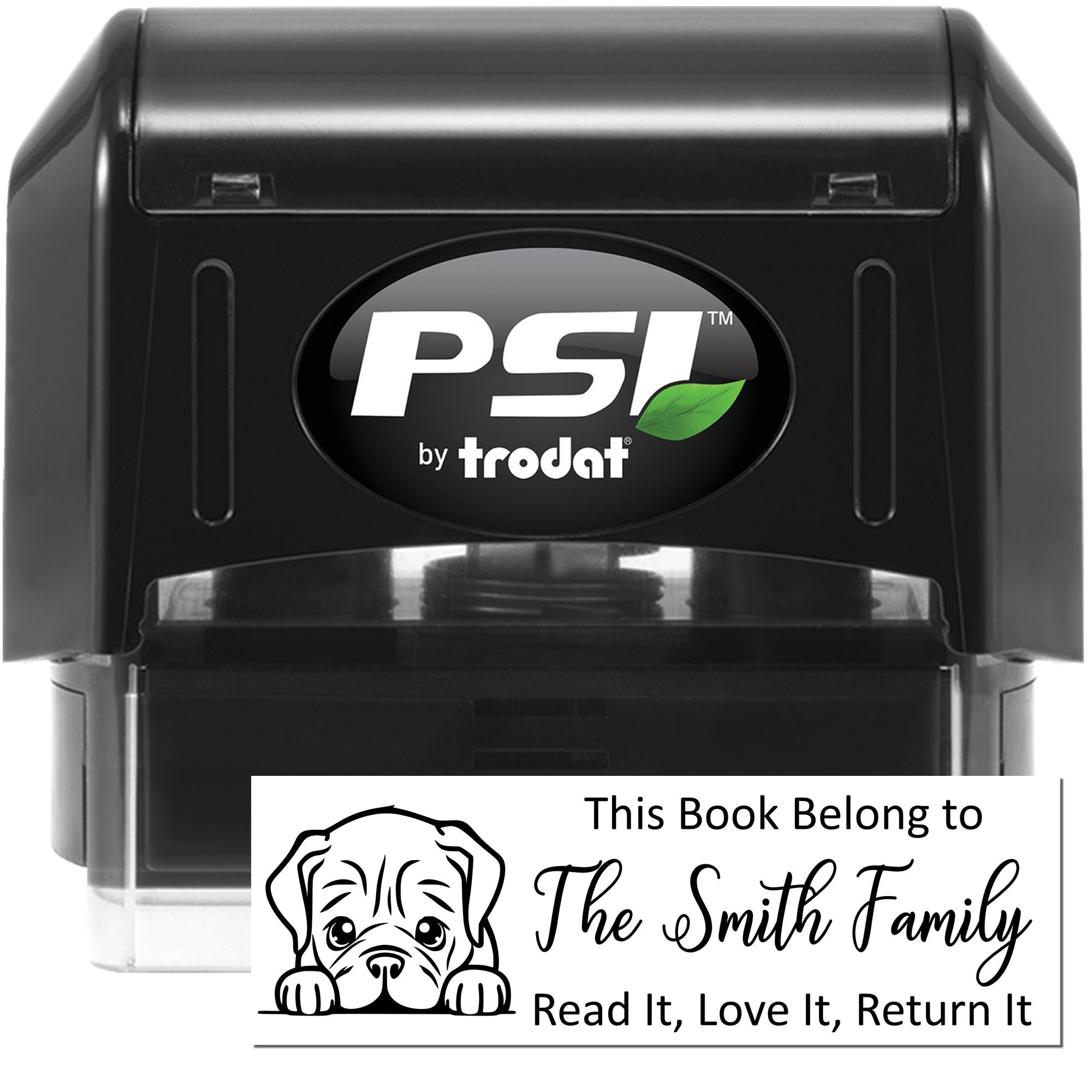 Pre-Inked Dogue De Bordeaux Custom Made Dog Librarian Stamp - Engineer Seal Stamps