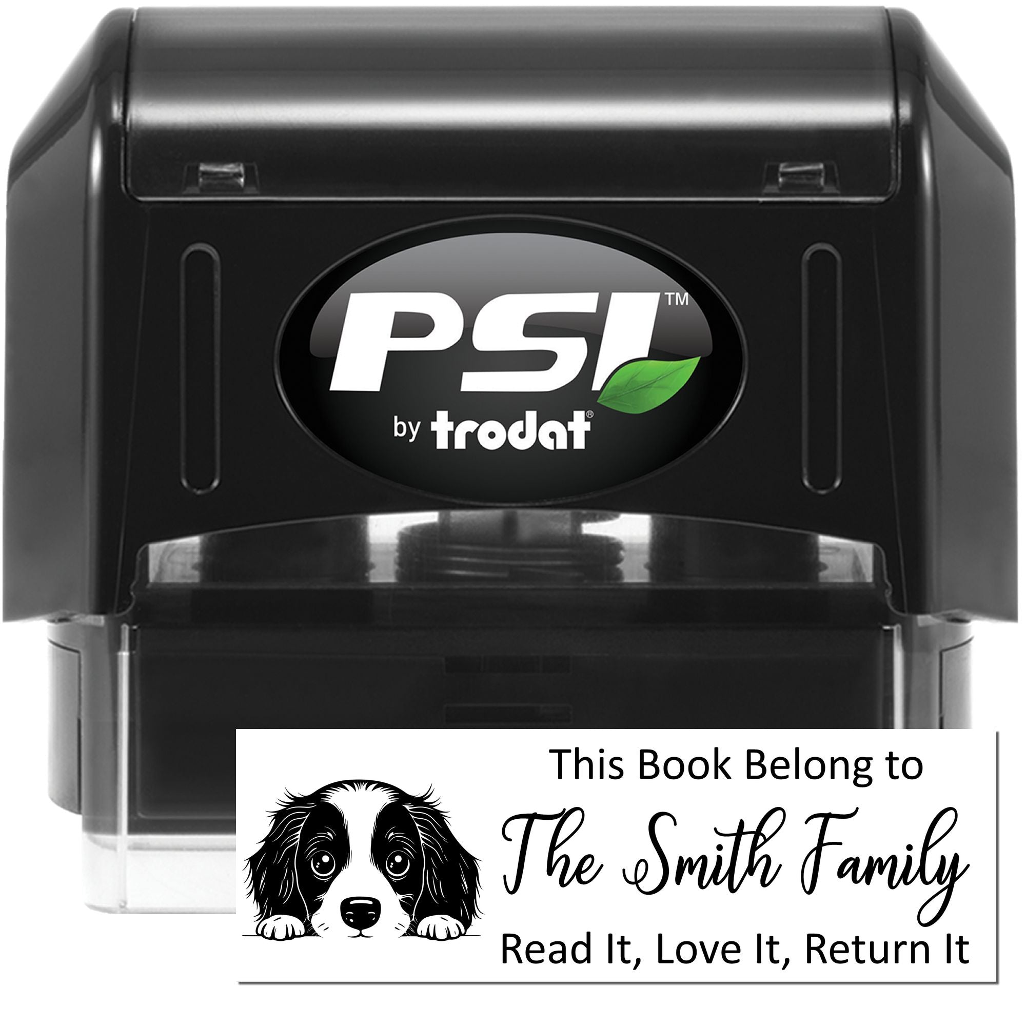 Pre-Inked English Springer Spaniel Custom Made Literary Dog Stamp - Engineer Seal Stamps