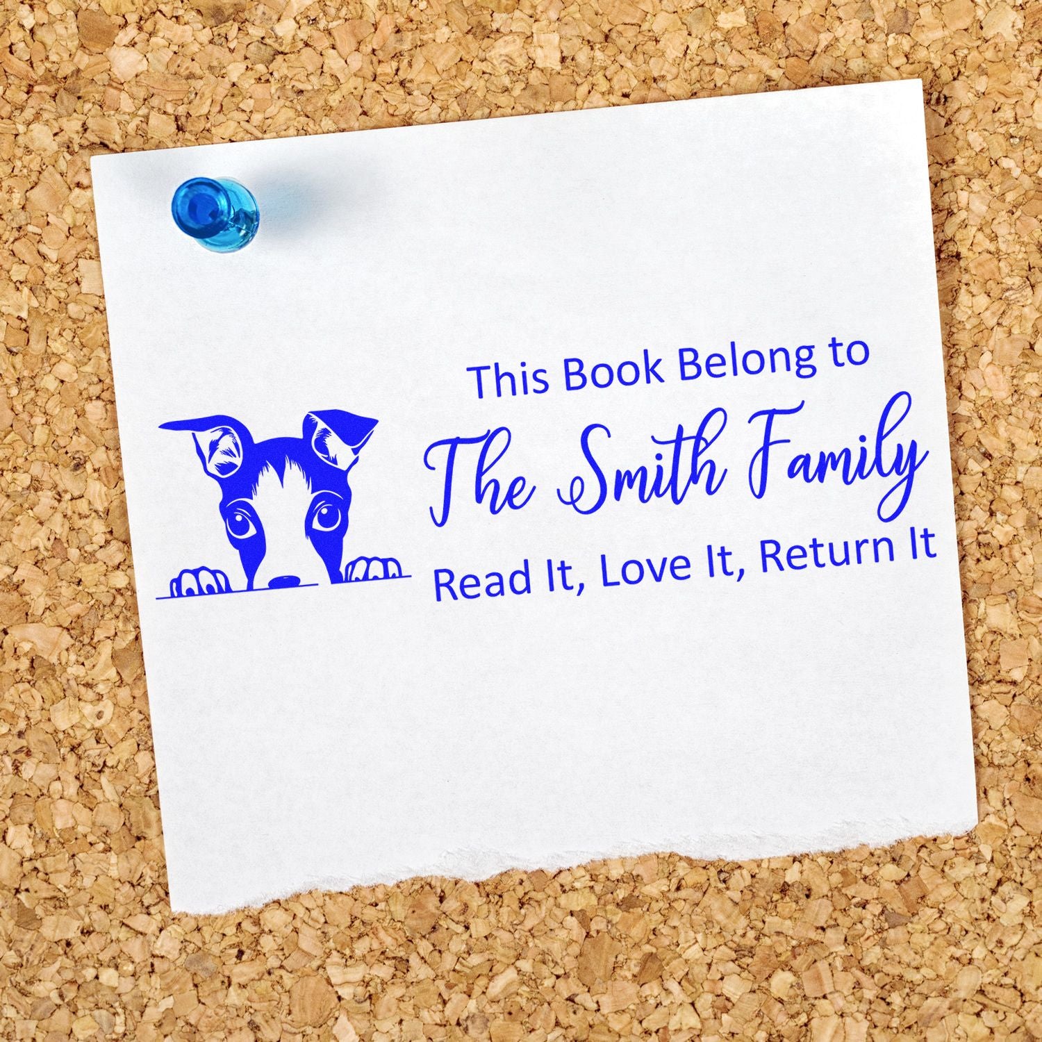 Self-Inking Italian Greyhound Personalized Dog Book Ownership Stamp - Engineer Seal Stamps