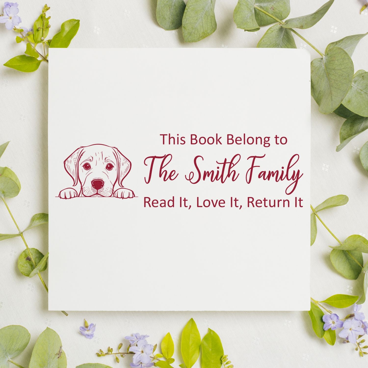 Labrador Retriever Custom Rubber Stamp - Engineer Seal Stamps